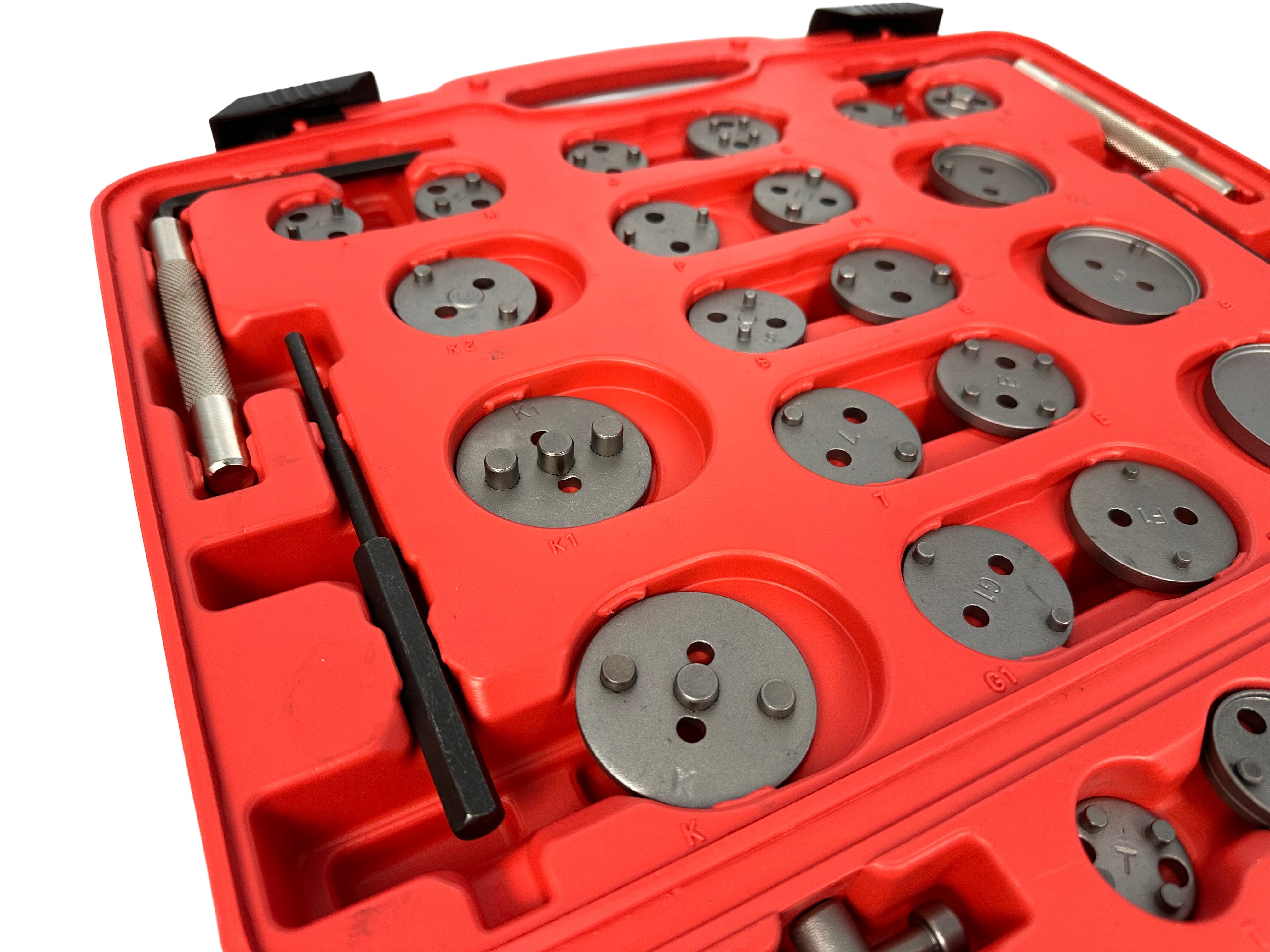 Set pressa per pistoncini pinze freno 50 pezzi Gebo Tools
