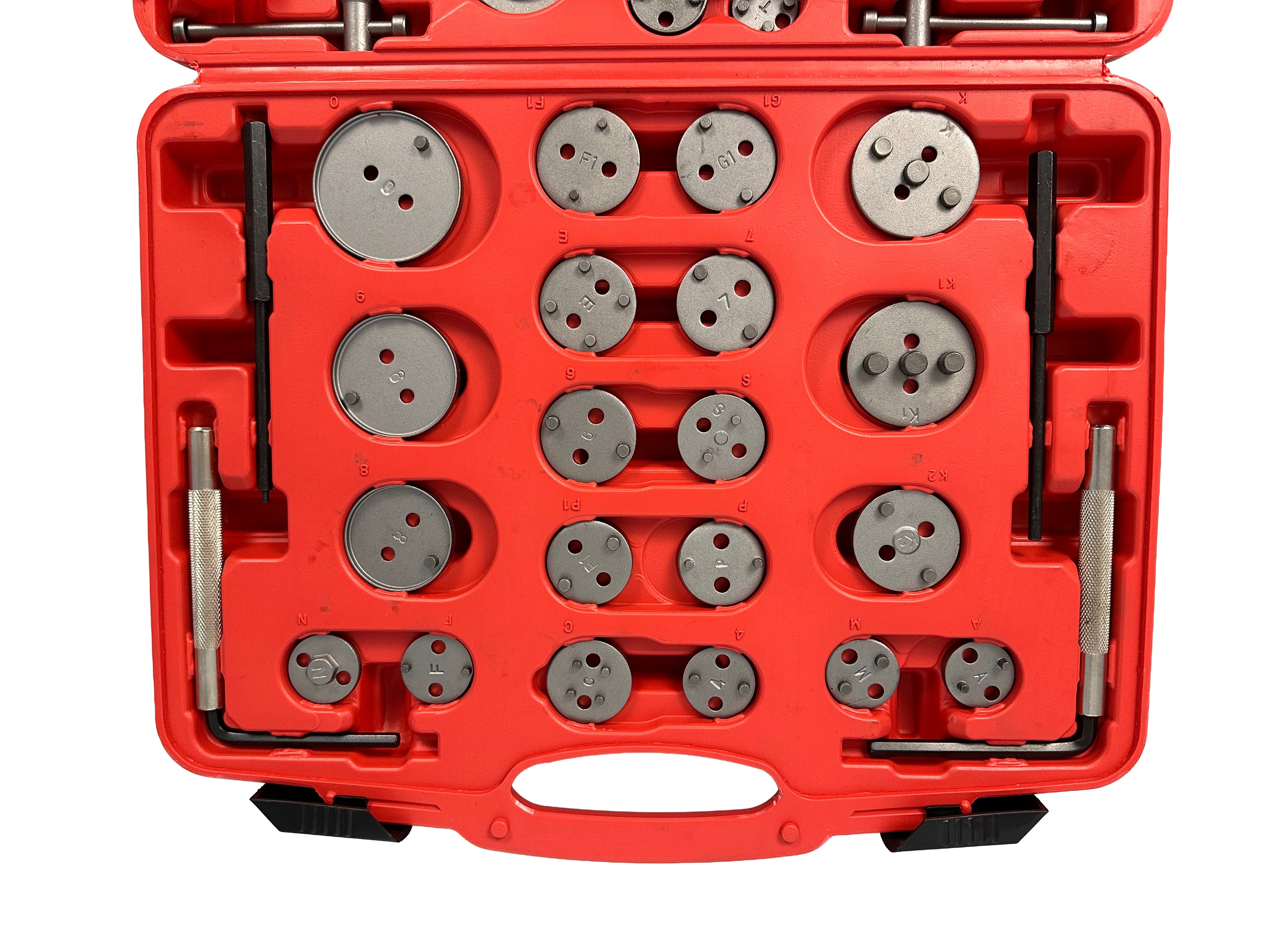 Set pressa per pistoncini pinze freno 50 pezzi Gebo Tools