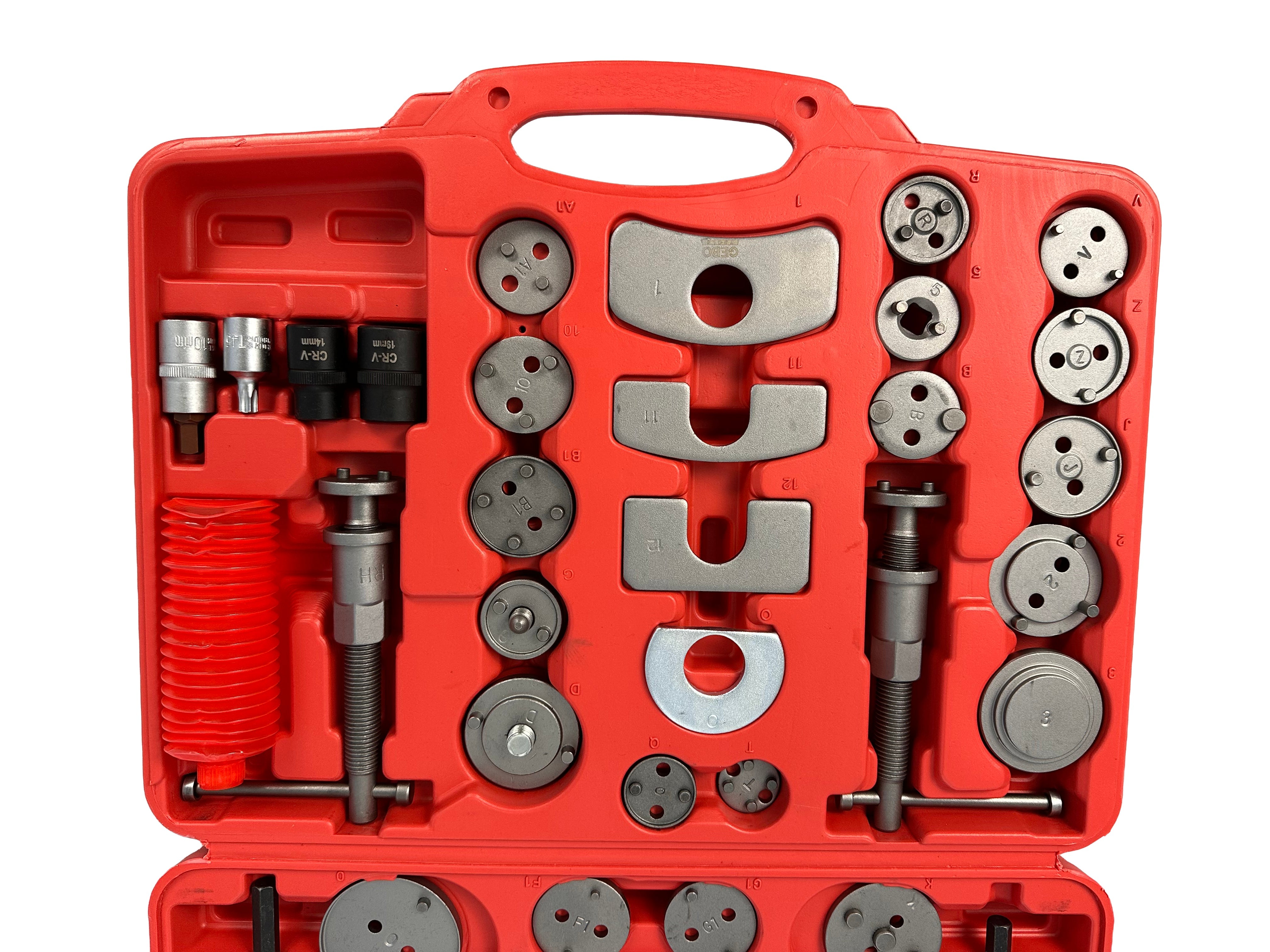 Set pressa per pistoncini pinze freno 50 pezzi Gebo Tools