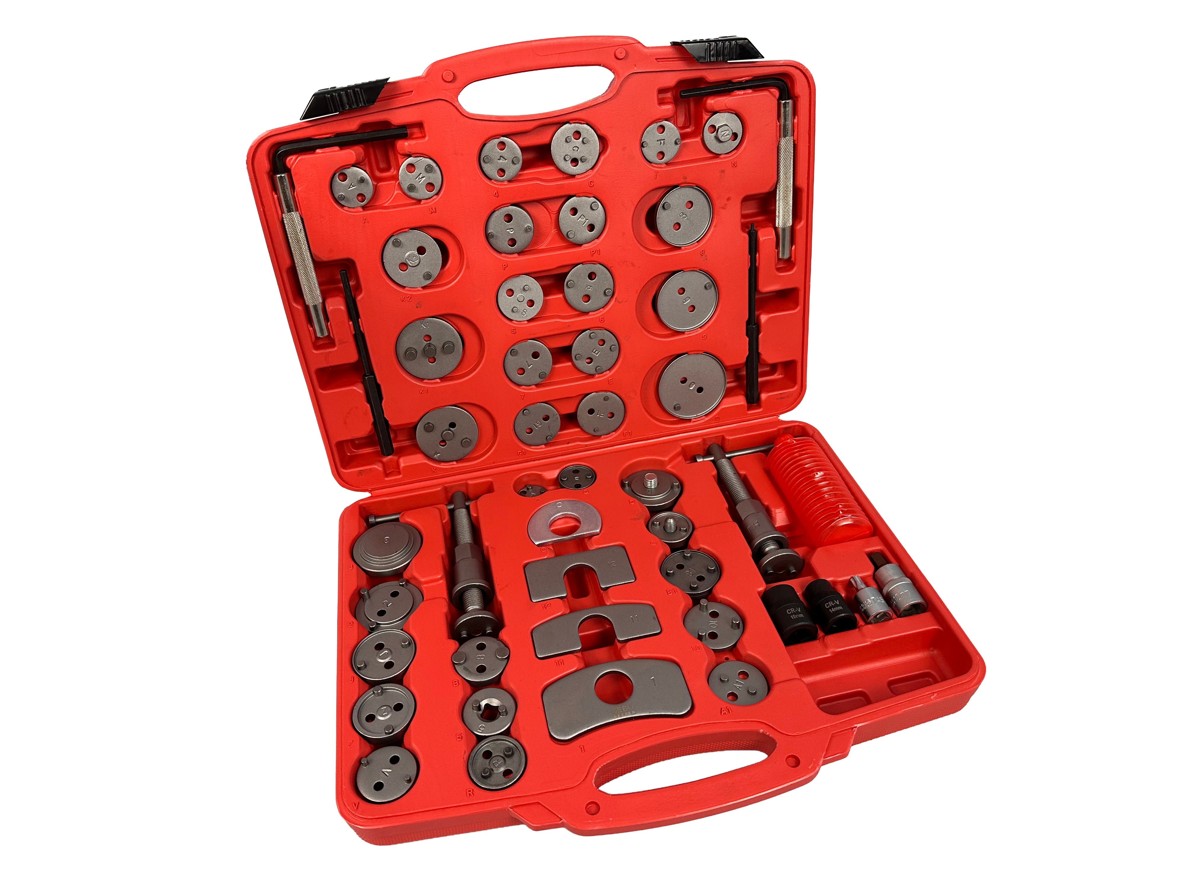 Set pressa per pistoncini pinze freno 50 pezzi Gebo Tools
