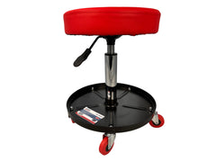 Sgabello per officina regolabile in altezza, sgabello di montaggio, carrello meccanico con ripiano porta-attrezzi, sgabello da officina, sgabello meccanico garage, Gebo Tools