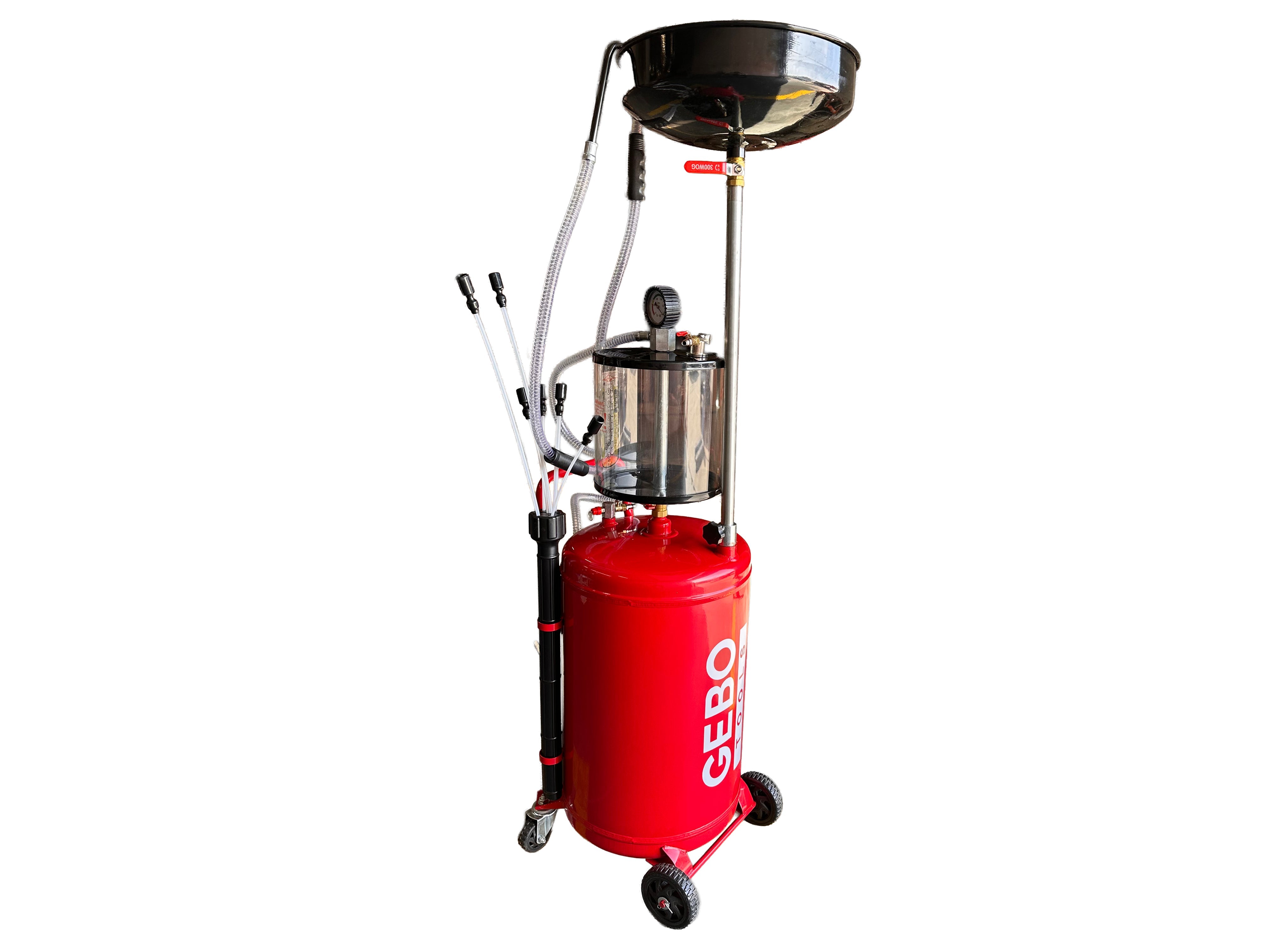 Aspiratore olio esausto 80 litri recuperatore per cambio olio motore, Gebo Tools