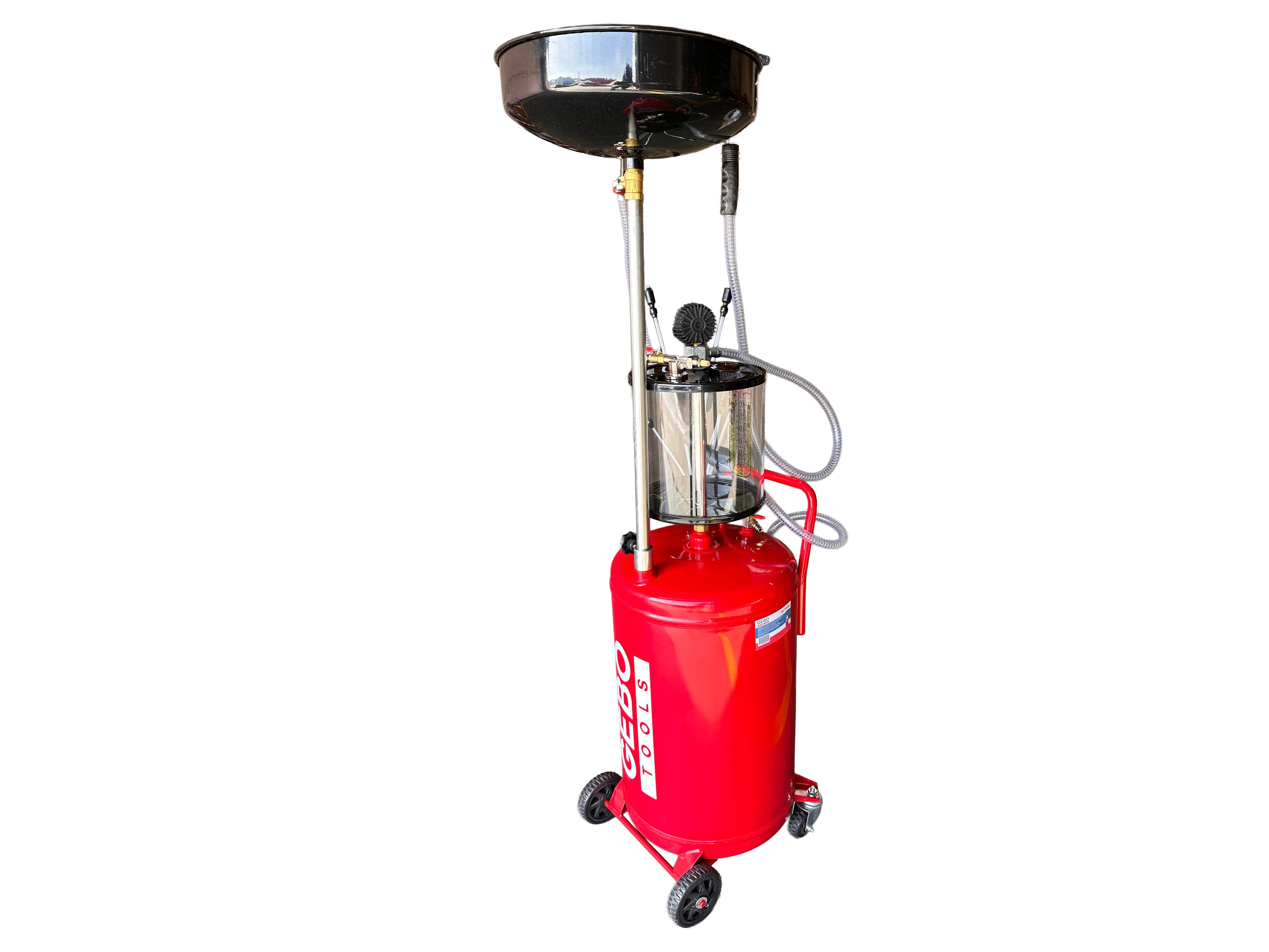 Aspiratore olio esausto 80 litri recuperatore per cambio olio motore, Gebo Tools