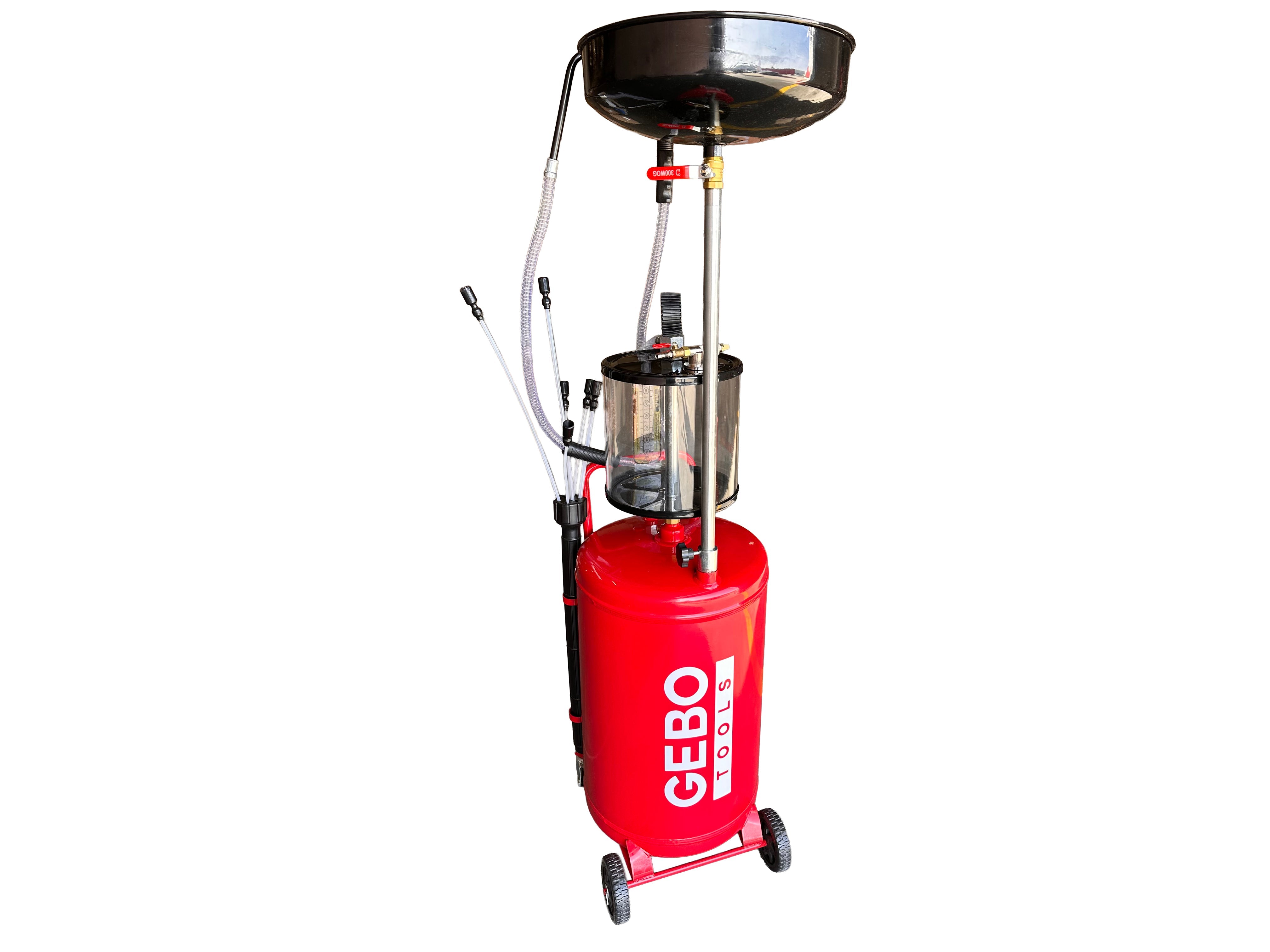 Aspiratore olio esausto 80 litri recuperatore per cambio olio motore, Gebo Tools