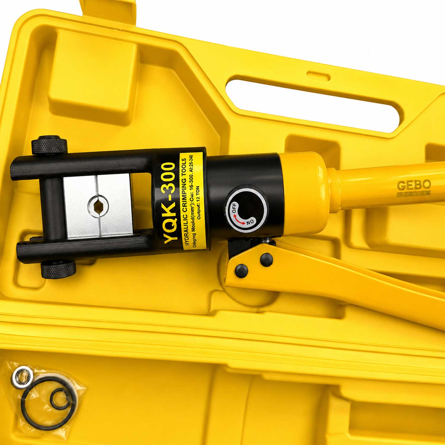 Pinza crimpatrice idraulica manuale , kit-set pressatrice con ganasce intercambiabili da 16–300 mm², 13 tonnellate Gebo Tools