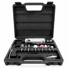 Set-kit smerigliatrice pneumatica dritta con accessori Gebo Tools