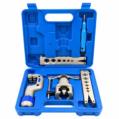 Kit professionale bordatura, svasatura eccentrica e taglio tubi in rame, alluminio e ottone, set di attrezzi per condizionamento,per l'espansione delle tubazioni dei freni auto Gebo Tools