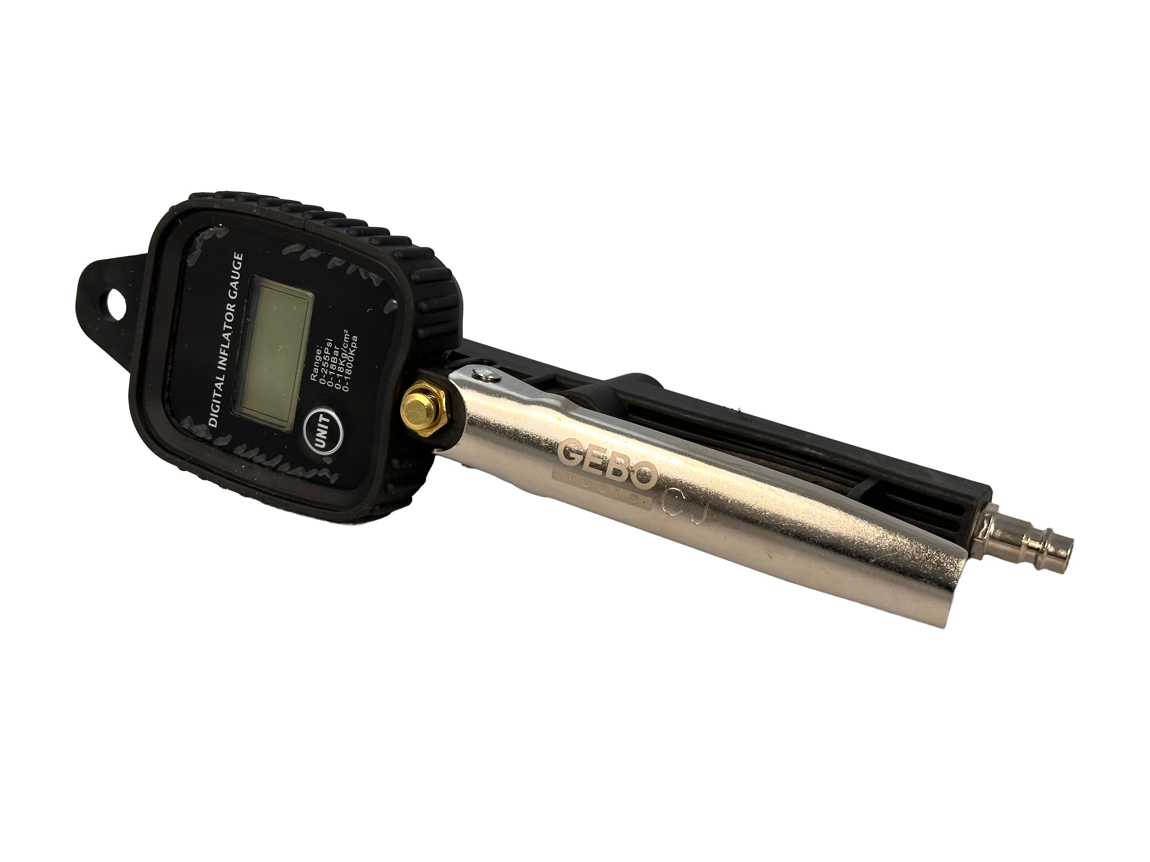 Pistola con manometro digitale per gonfiaggio pneumatici 0-255 PSI Gebo Tools