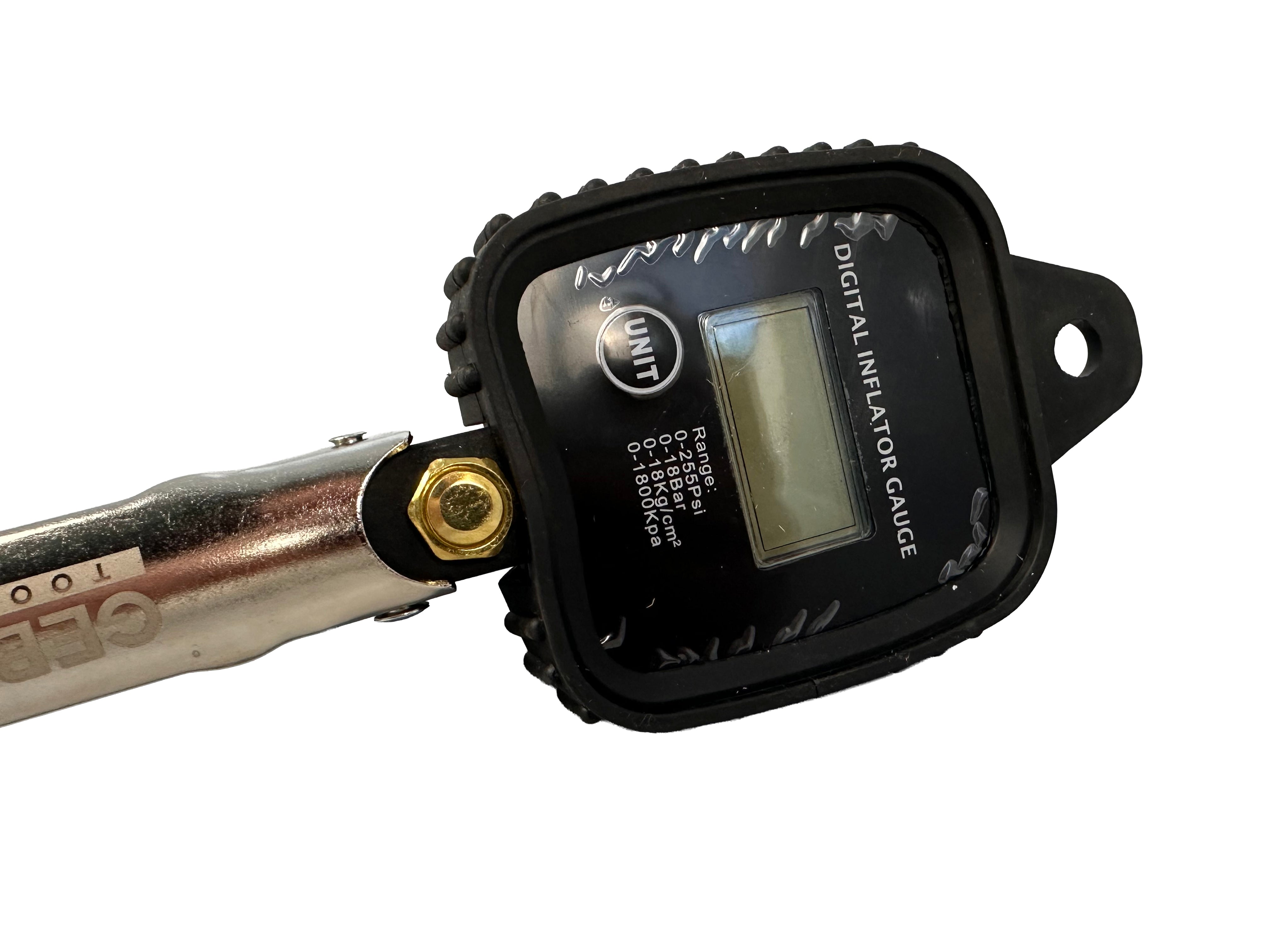 Pistola con manometro digitale per gonfiaggio pneumatici 0-255 PSI Gebo Tools