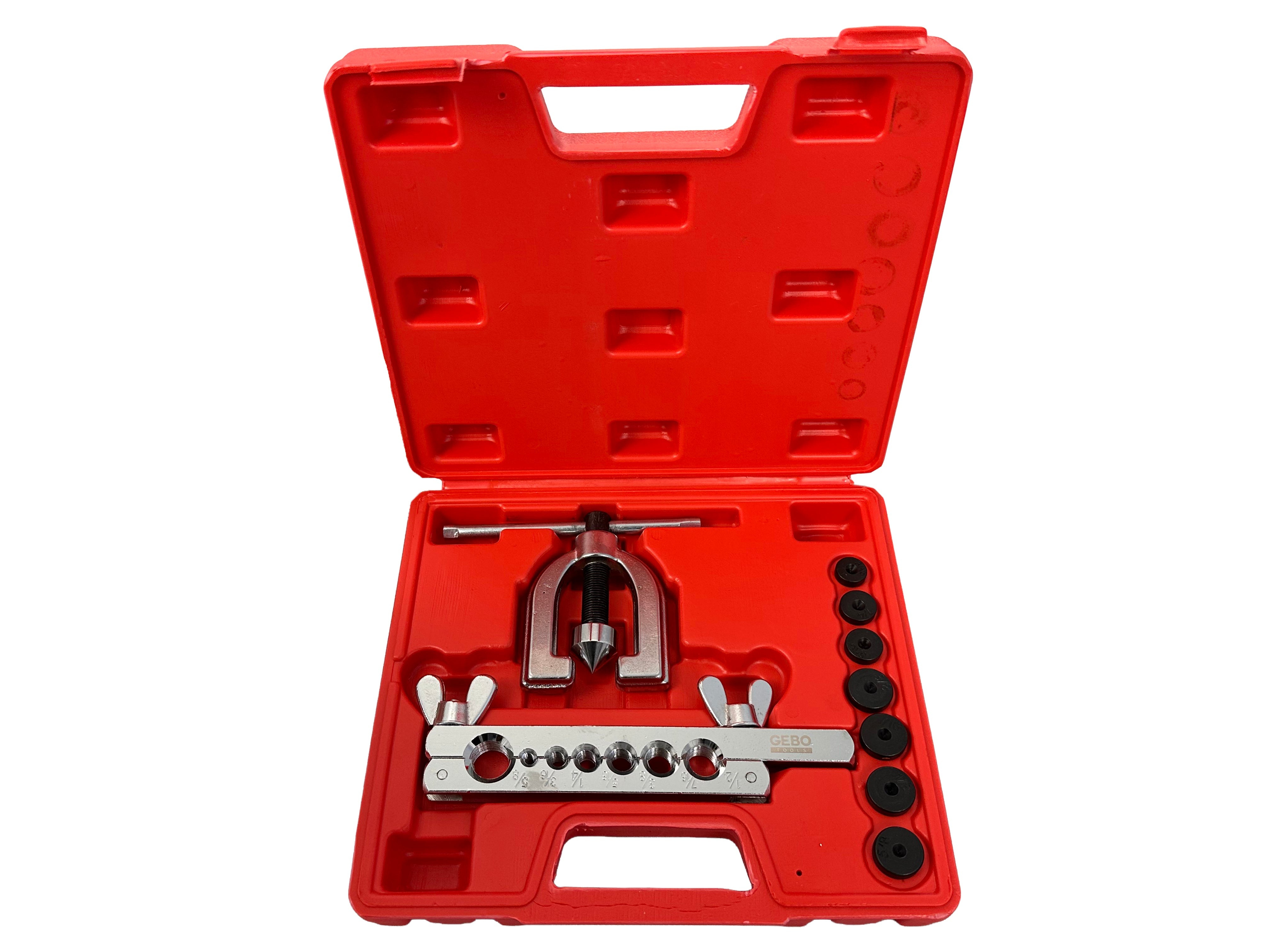 Set per la svasatura tubi e condotte freni , svasatore, cartellatrice per tubi Gebo Tools