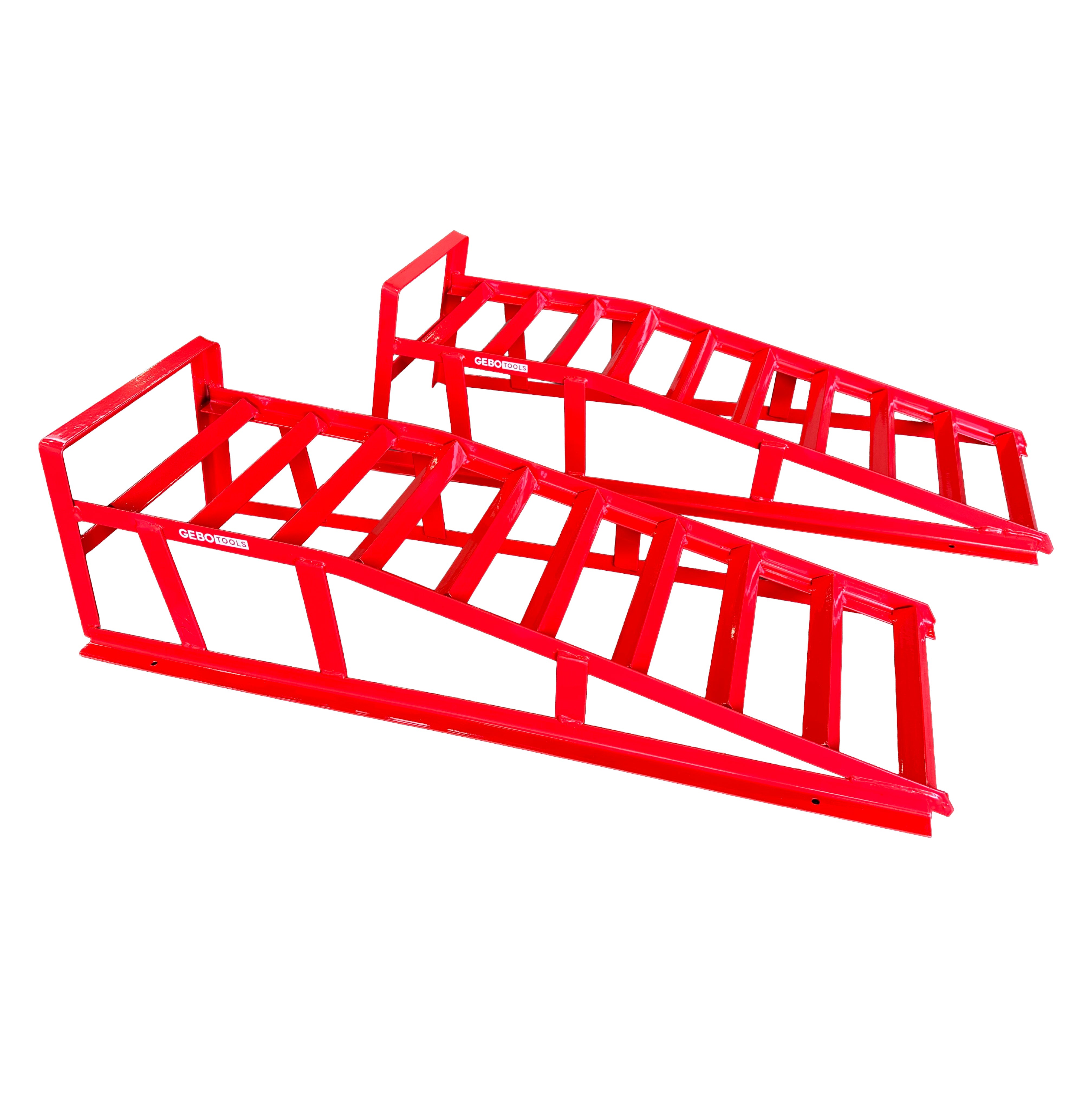 Rampa di accesso rampa jack rampa di sollevamento, rampa carrabile per auto - [set di 2] rampe carrabili per auto per la massima aderenza - robusto sollevatore per auto - cunei carrabili perfetto per veicoli fino a 1 t 2000 kg, Gebo Tools