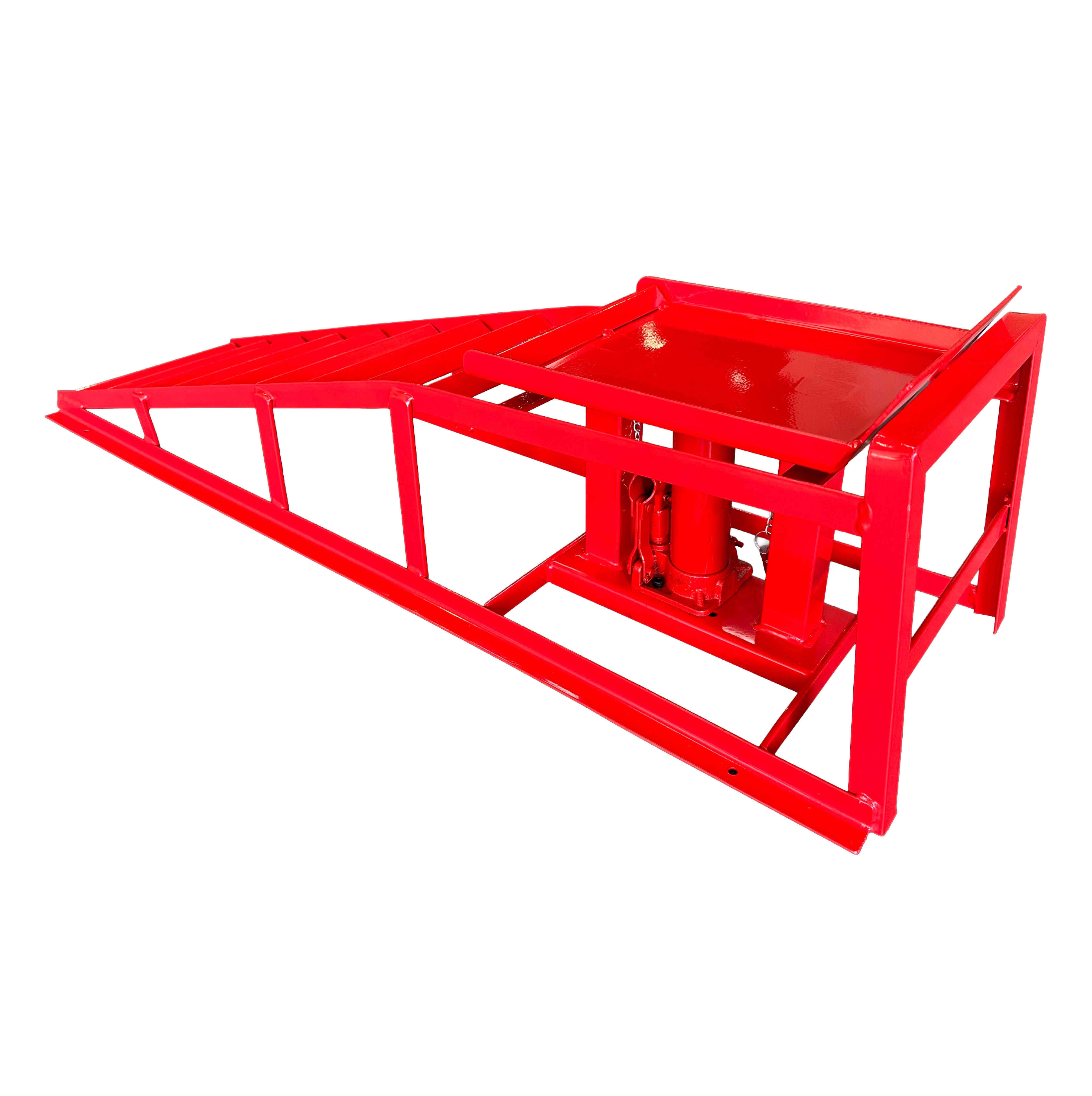 2x rampe di sollevamento con martinetto idraulico max 2000 kg 2 t altezza regolabile rampa di carico, Gebo Tools