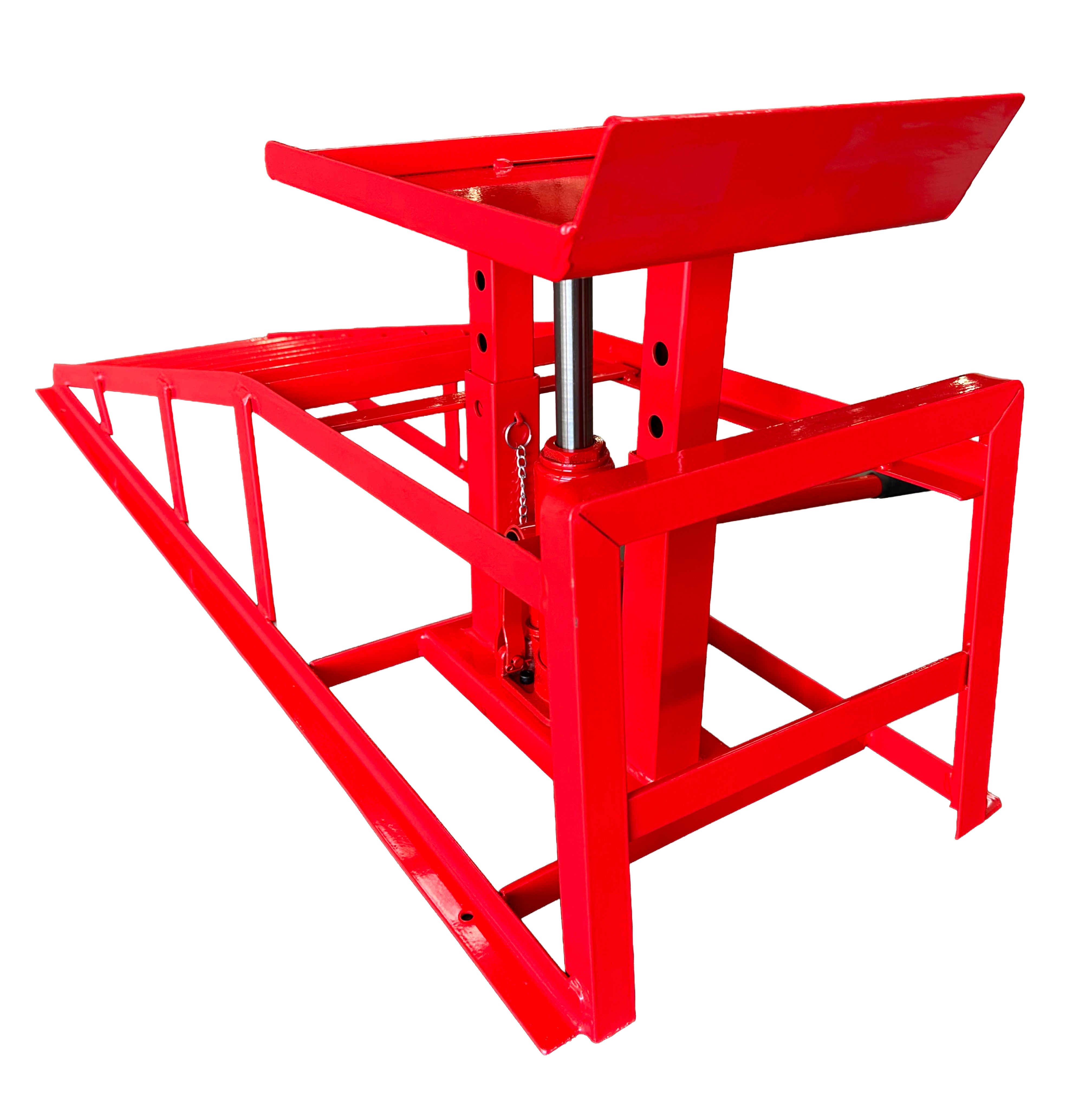 2x rampe di sollevamento con martinetto idraulico max 2000 kg 2 t altezza regolabile rampa di carico, Gebo Tools