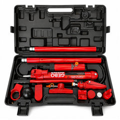 Kit per la raddrizzatura e la rimozione delle ammaccature della carrozzeria, kit per riparazione carrozzeria auto, idraulico, 10 tonnellate, 15 pezzi Gebo Tools