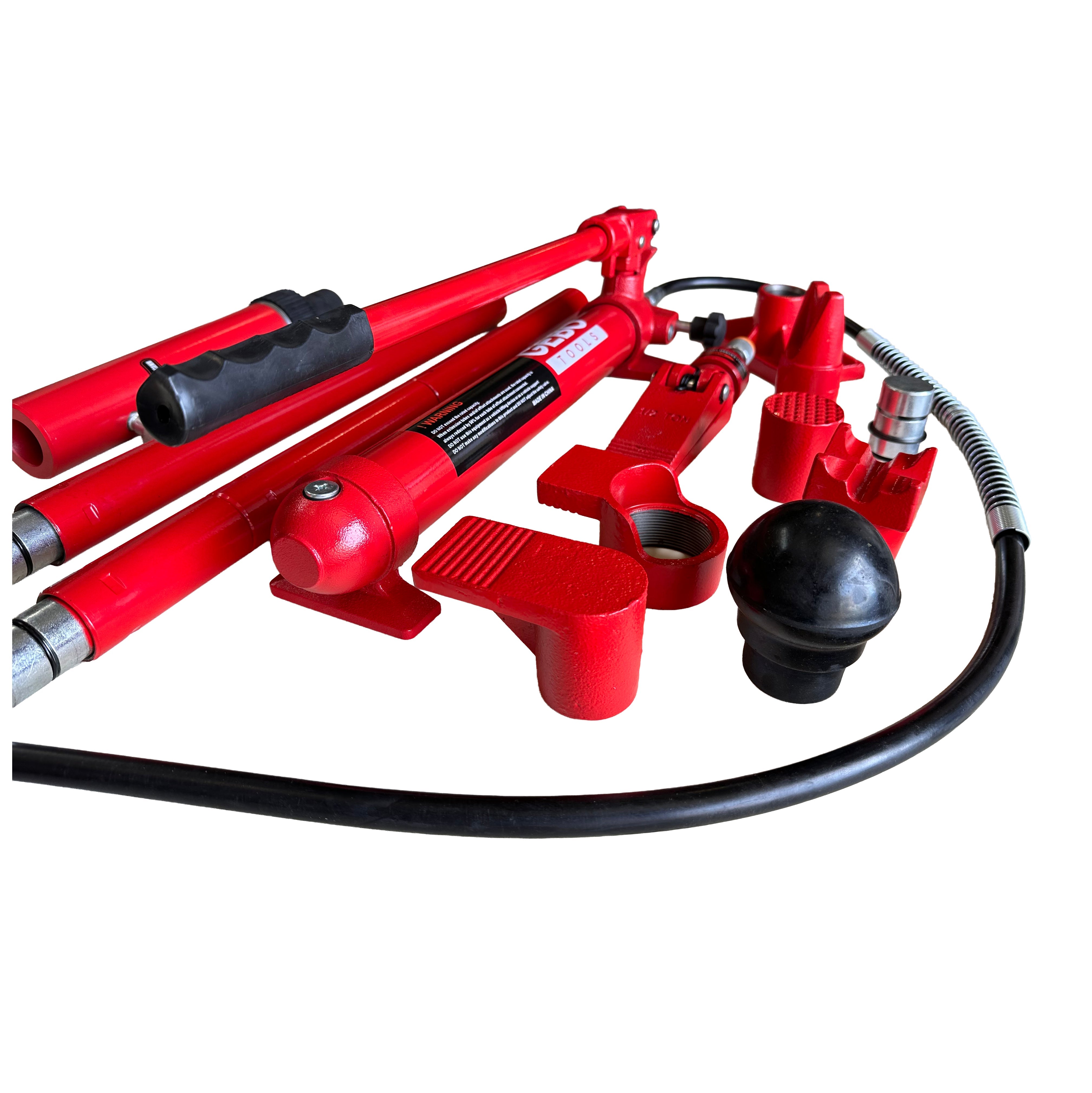 Kit per la raddrizzatura e la rimozione delle ammaccature della carrozzeria, kit per riparazione carrozzeria auto, idraulico, 10 tonnellate, 15 pezzi Gebo Tools