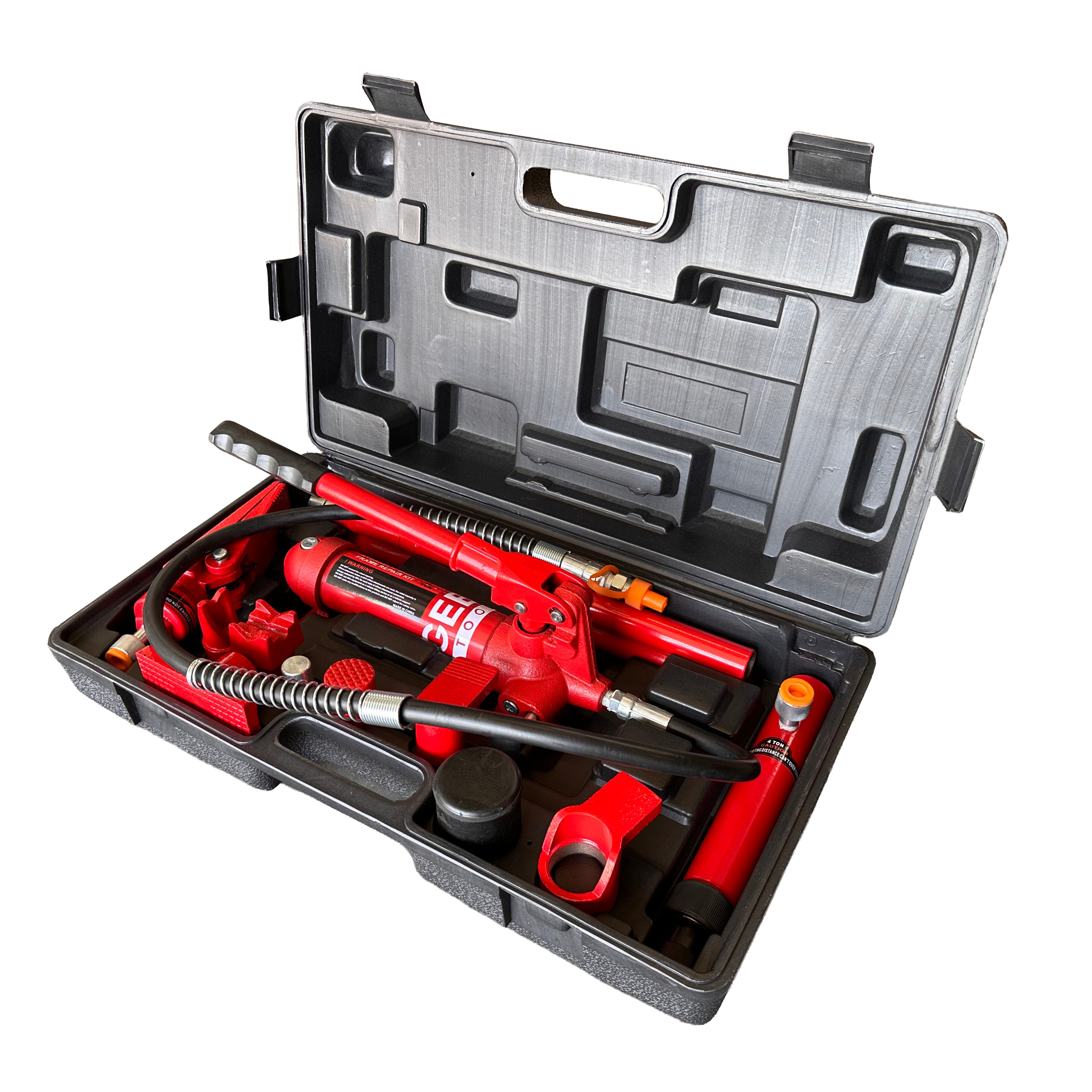 Kit per la raddrizzatura e la rimozione delle ammaccature della carrozzeria, kit per riparazione carrozzeria, idraulico, 4 t, Gebo Tools