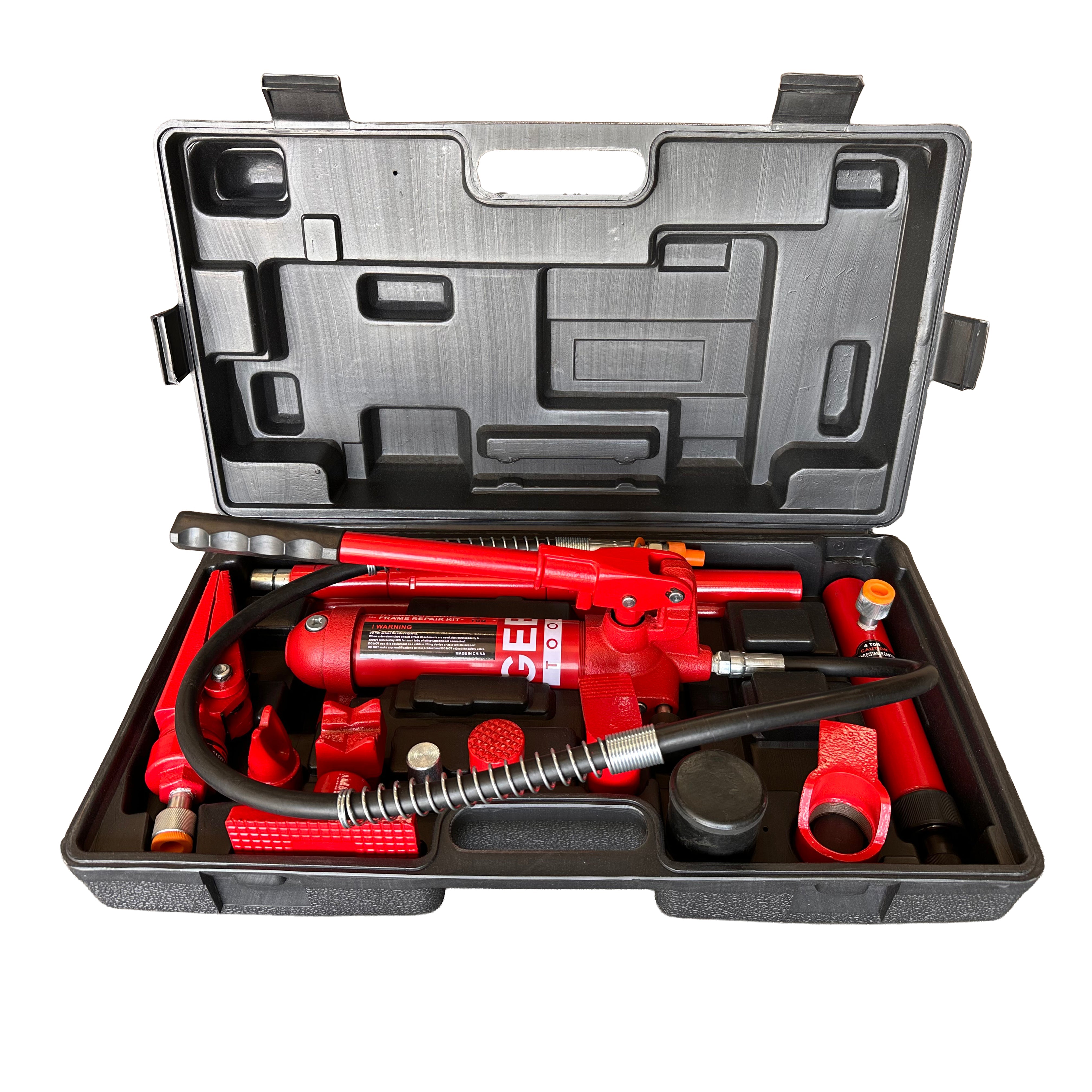 Kit per la raddrizzatura e la rimozione delle ammaccature della carrozzeria, kit per riparazione carrozzeria, idraulico, 4 t, Gebo Tools
