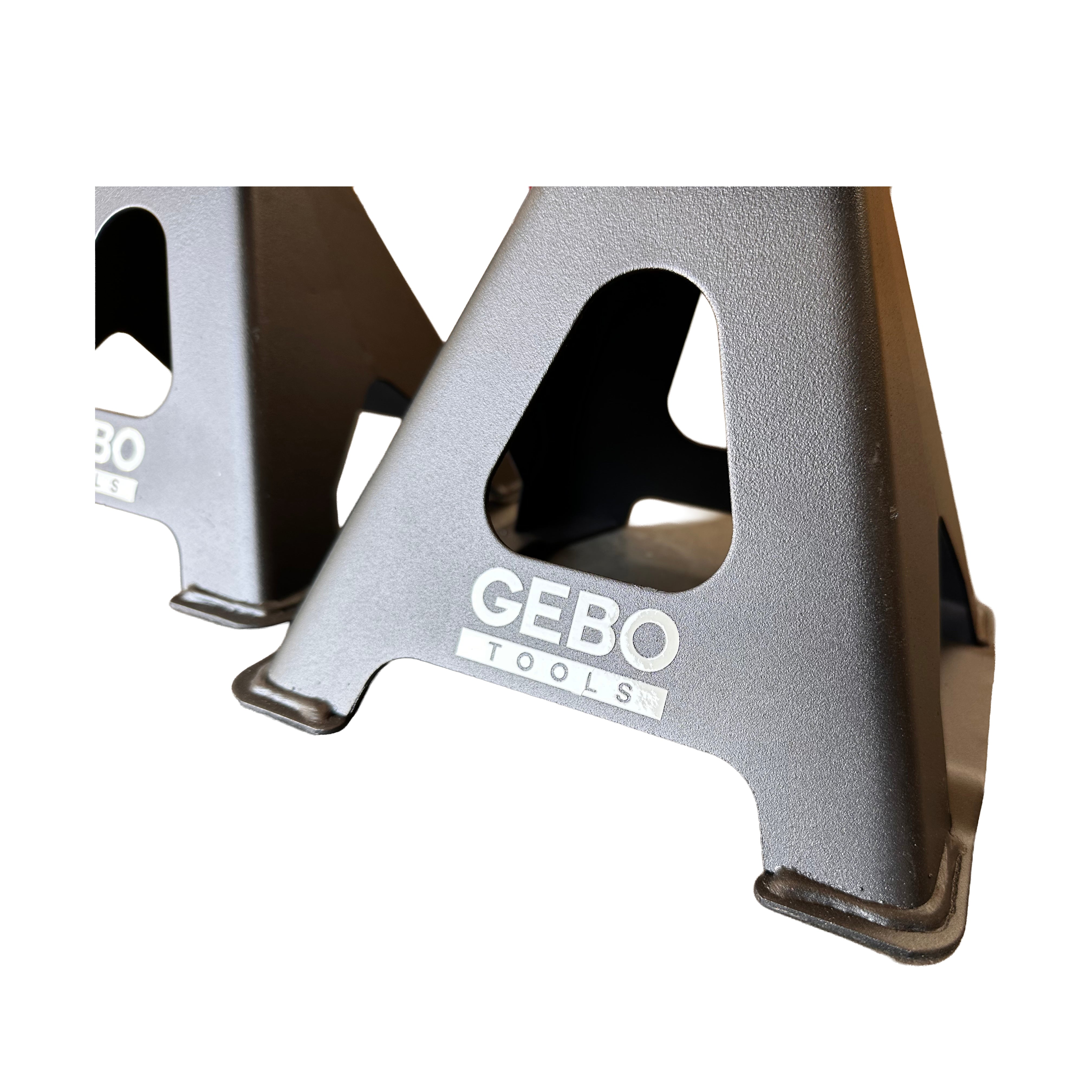 Set di 2 cavalletti auto, cavalletti per carrozzeria, capacità 3 t/coppia, altezza regolabile, coppia di cavalletti per auto, supporti per assale con leva di sicurezza, cavalletti da sostegno officina, fai da te, domestico, garage, moto, Gebo Tools