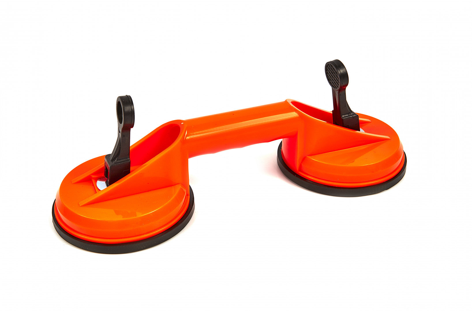 Ventosa doppia manuale verticale per vetro diametro 118 mm, fino a 60 kg