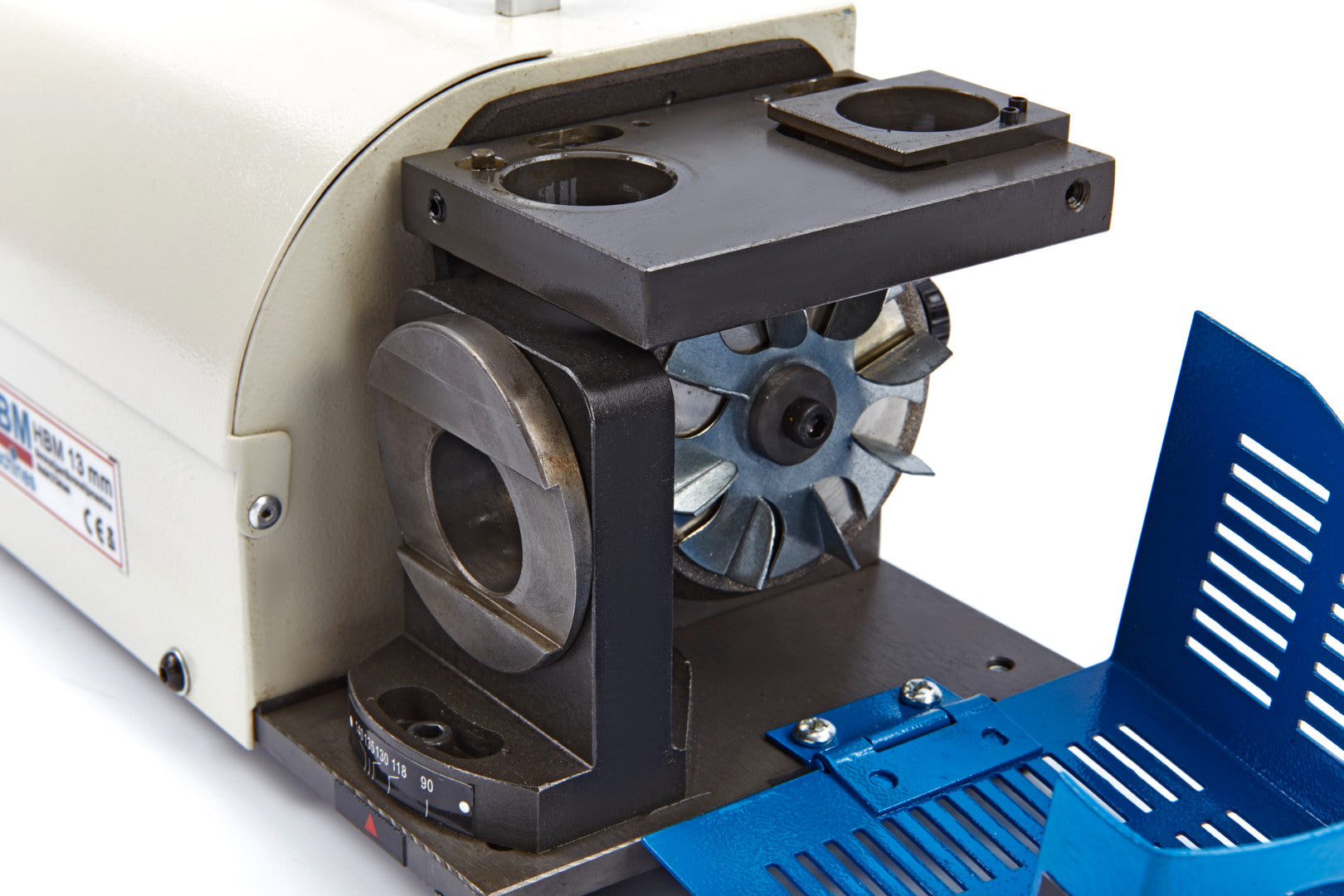 Affilatrice per punte da trapano, affilatrice per punte da trapano da 2-13 mm, angolo di rilievo del labbro e angolo di 90°-140°, affilapunte portatile con 11 pinze, ruota CBN, modello 2