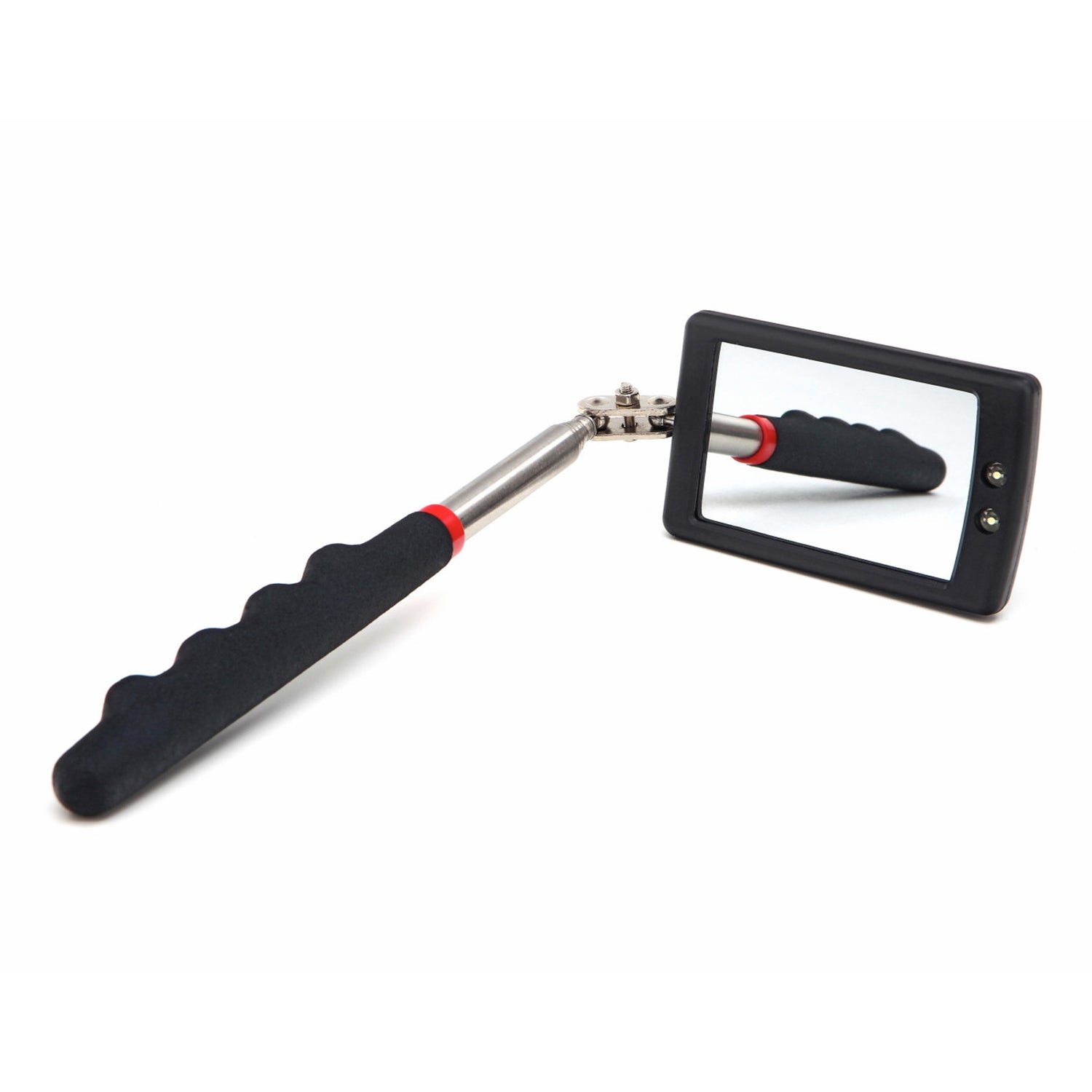 Specchietto telescopico per ispezione automobilistico specchio di ispezione telescopico, rotante, per utensili manuali per ispezione auto, allungabile orientabile officina, con luce LED