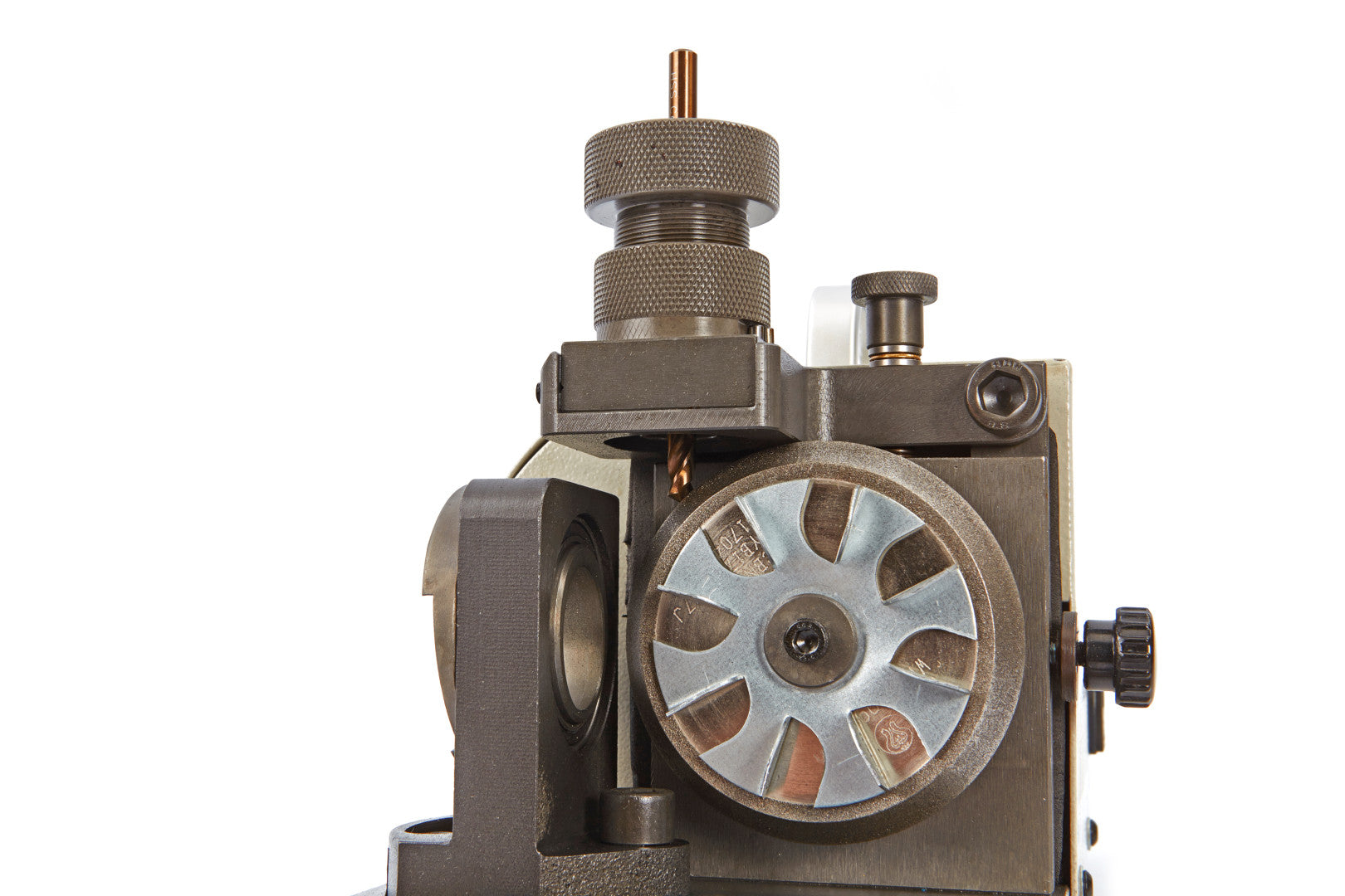 Affilatrice per punte da trapano, affilatrice per punte da trapano da 2-13 mm, angolo di rilievo del labbro e angolo di 90°-140°, affilapunte portatile con 11 pinze, ruota CBN, modello 1