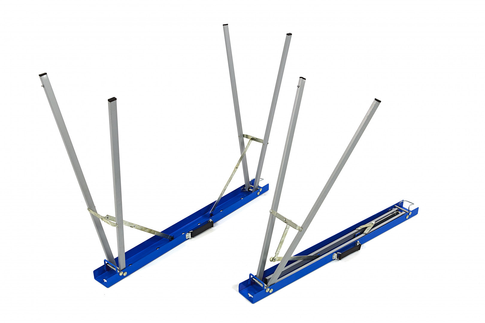 Set di 2 cavalletti telescopici pieghevoli con ampio piano antiscivolo, set di cavalletti pieghevoli per segare, supporto di lavoro leggero e portatile
