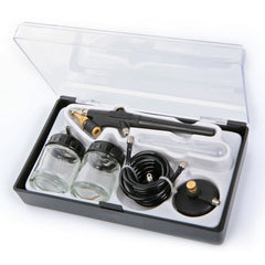 Kit aerografo con compressore d'aria per hobby e artigianato arte delle unghie per decorare torte, cosmetici, grafica e così via, 6 pezzi BD138