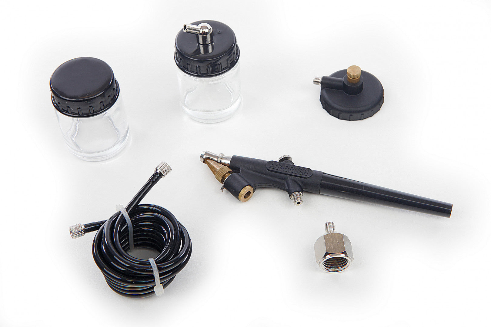 Kit aerografo con compressore d'aria per hobby e artigianato arte delle unghie per decorare torte, cosmetici, grafica e così via, 6 pezzi BD138