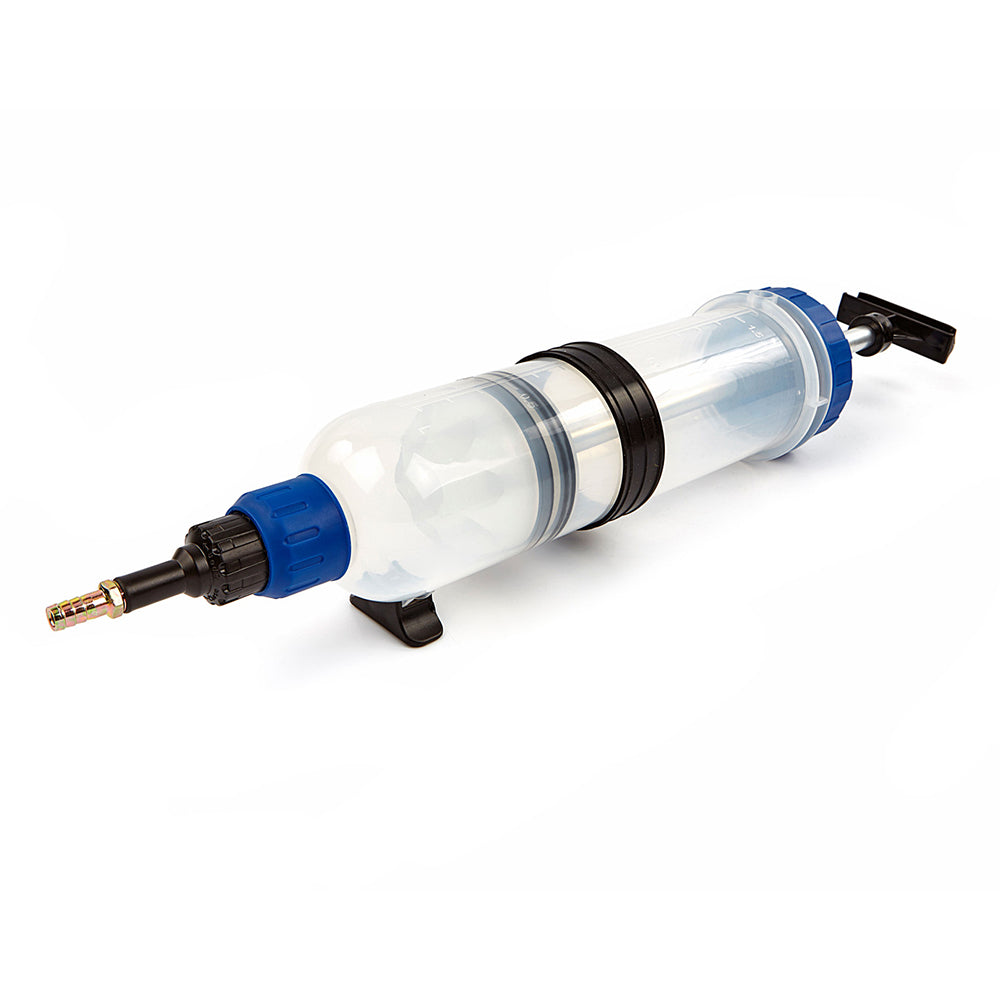 Pompa siringa manuale cambio olio, aspirazione liquidi pompetta 1,5 l, pompa aspirazione olio motore manuale, per carburante/liquidi, Gebo Tools