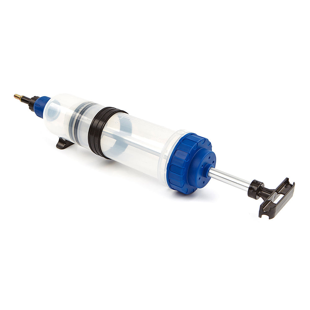 Pompa siringa manuale cambio olio, aspirazione liquidi pompetta 1,5 l, pompa aspirazione olio motore manuale, per carburante/liquidi, Gebo Tools