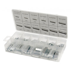 Set di chiavi per albero mortatore 60 pezzi 3mm-12mm kit di assortimento di elementi di fissaggio per puleggia con chiave in piuma con estremità tonda per l'industria meccanica