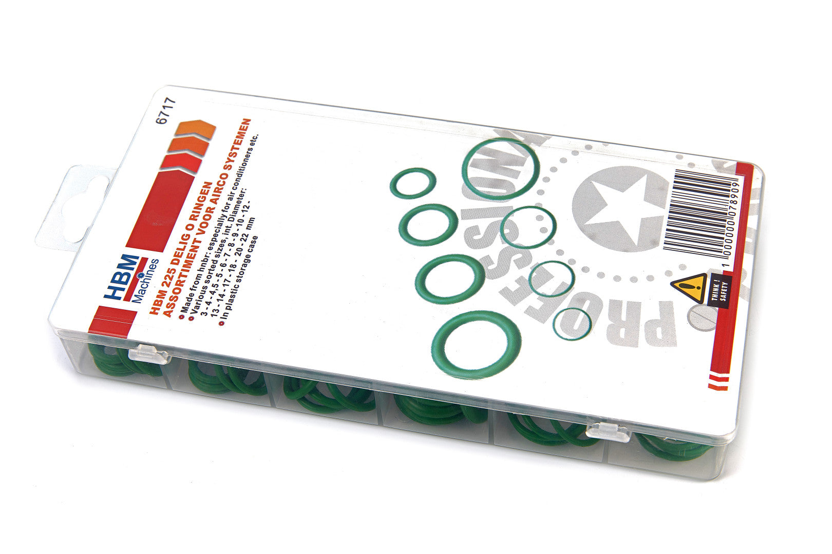 Automotive AC O-ring kit kit SAE e aria condizionata metrica O-ring set assortimento per auto A/C compressore e sanitari professionali raccordi guarnizione riparazione, 225 pezzi