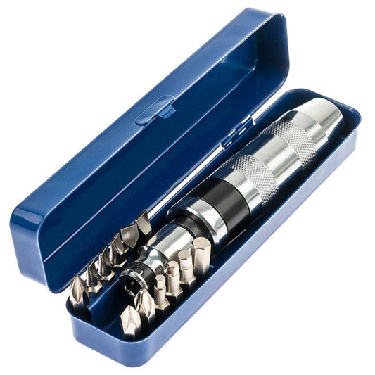 Set 13 pz cacciavite a percussione 1/2'' pollici con kit punte avvitatore manuale per fissaggio viti bulloni, giravite a impatto con accessori