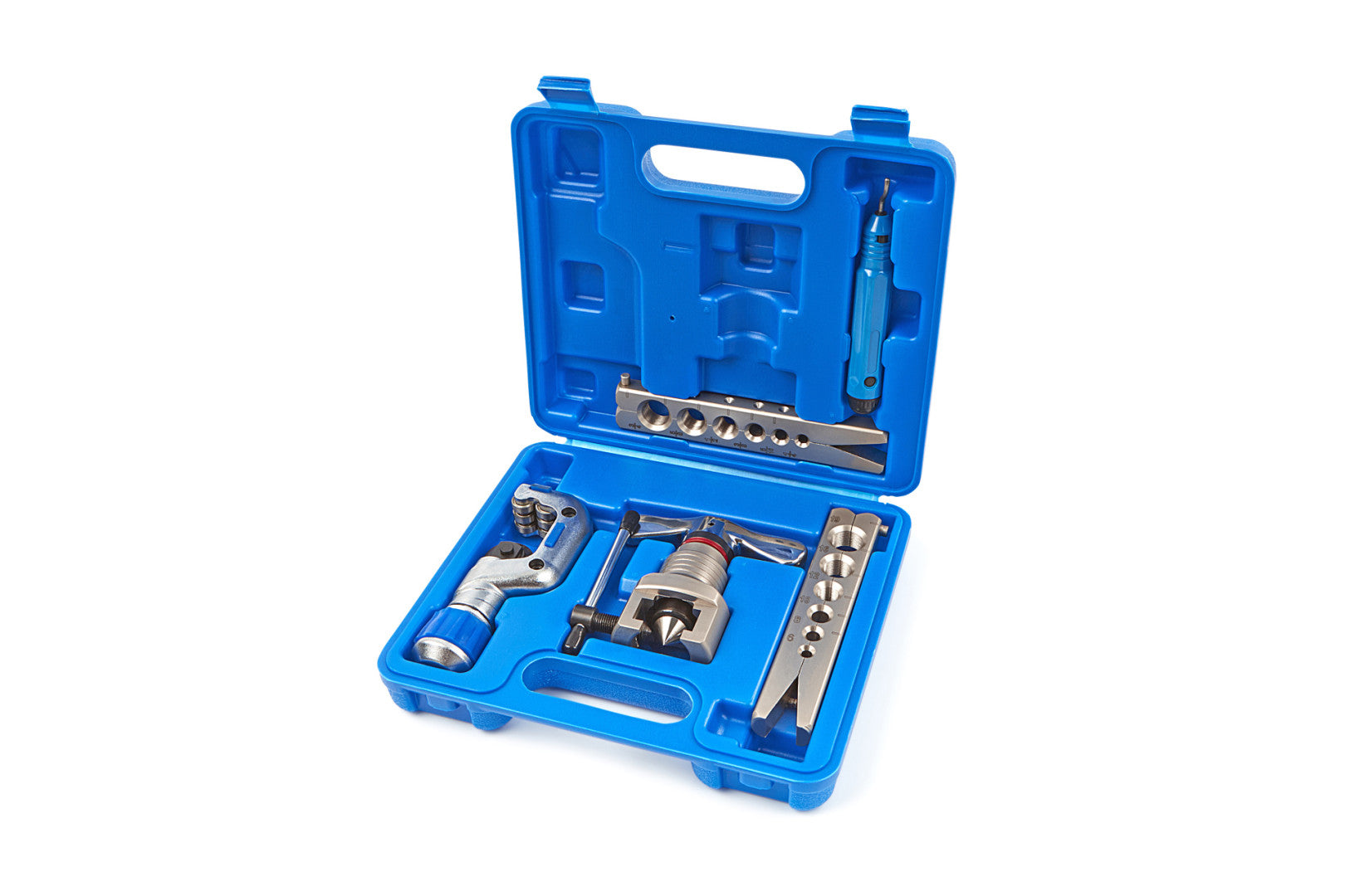 Kit bordatura, svasatura di tubi freno e tubi, set di attrezzi per l'espansione di tubazioni dei freni, ideale per sistemi di frenatura idraulici, in pollici e metrico