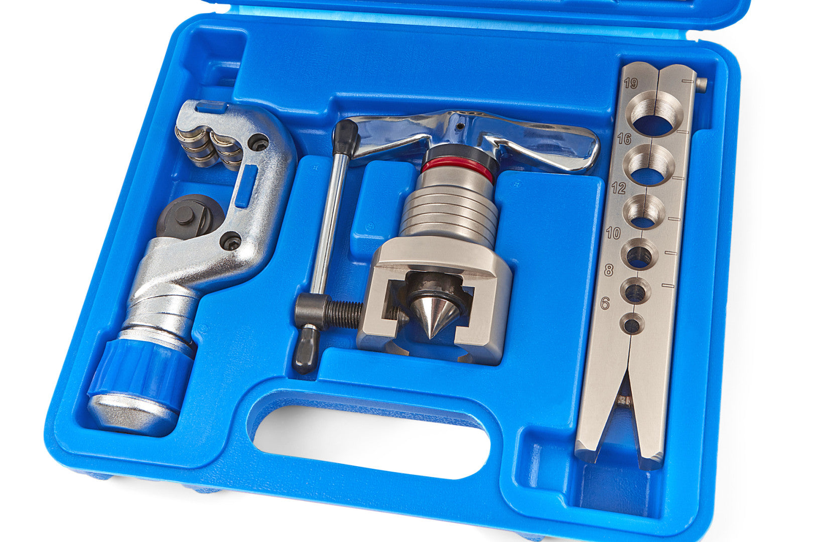 Kit bordatura, svasatura di tubi freno e tubi, set di attrezzi per l'espansione di tubazioni dei freni, ideale per sistemi di frenatura idraulici, in pollici e metrico