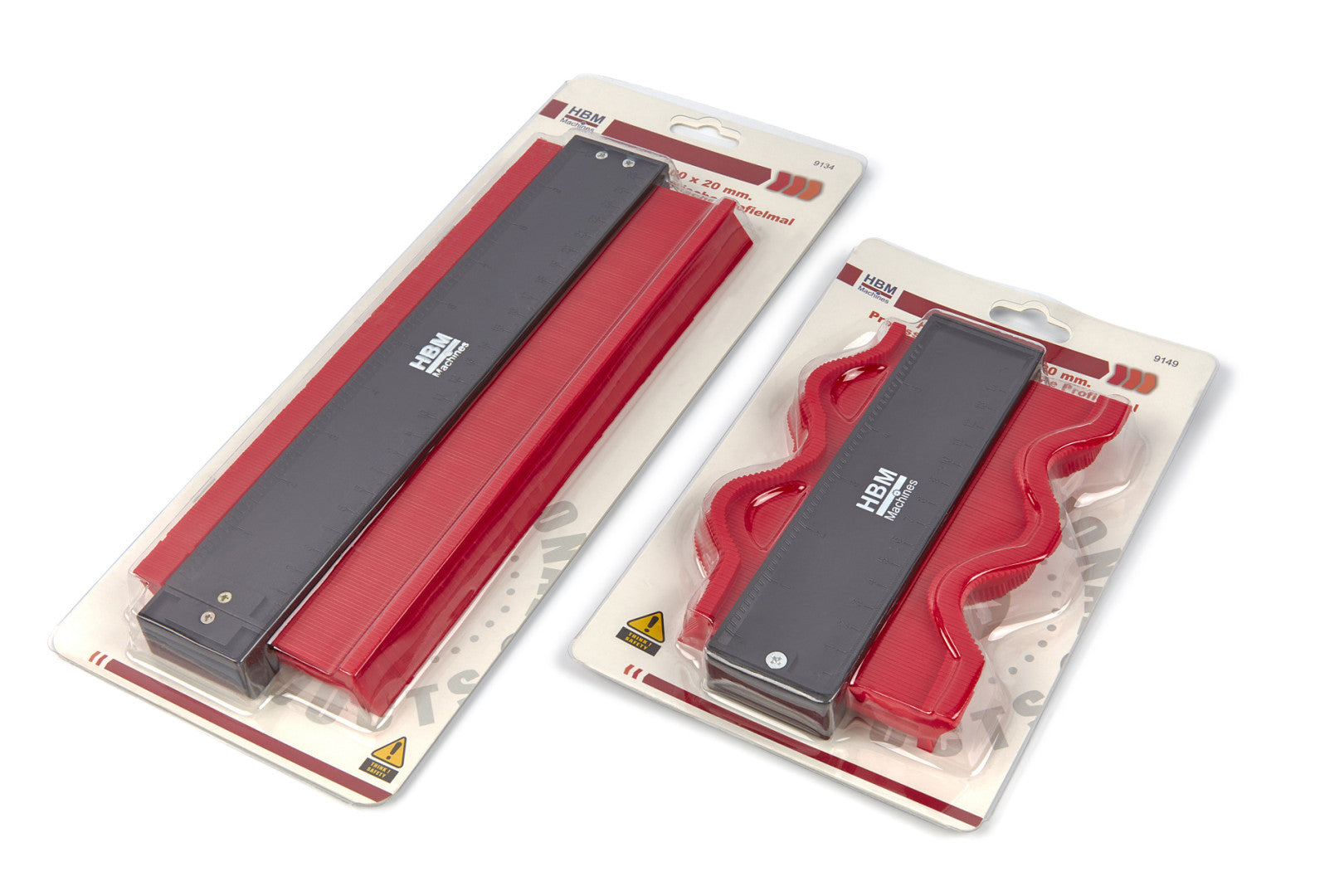 Calibro per contorni, 285 × 100 × 20 mm, stencil universale, duplicatore di profili per copiare forme irregolari con precisione, per facilitare il trasferimento di contorni, con scala graduata e supporto magnetico, per posa a pavimento