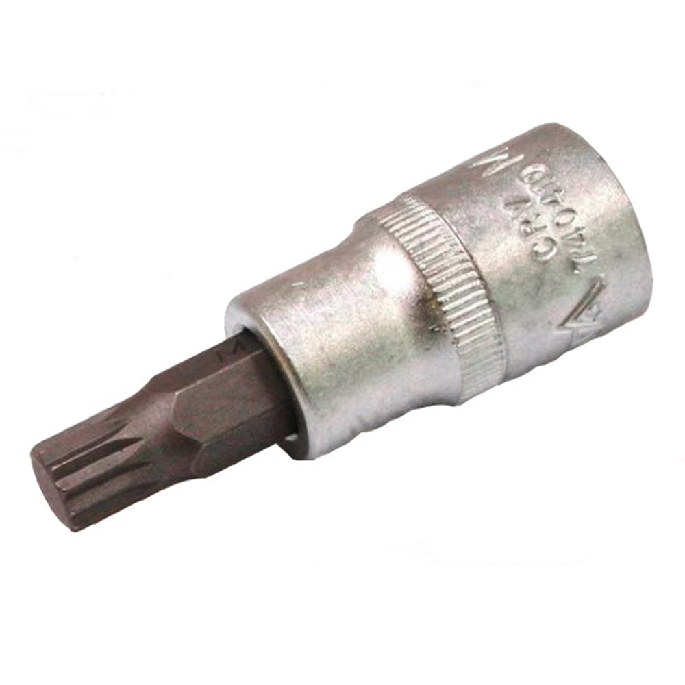 Bussola con inserto dentato spline XZN 10 mm, attacco 1/2" pollici