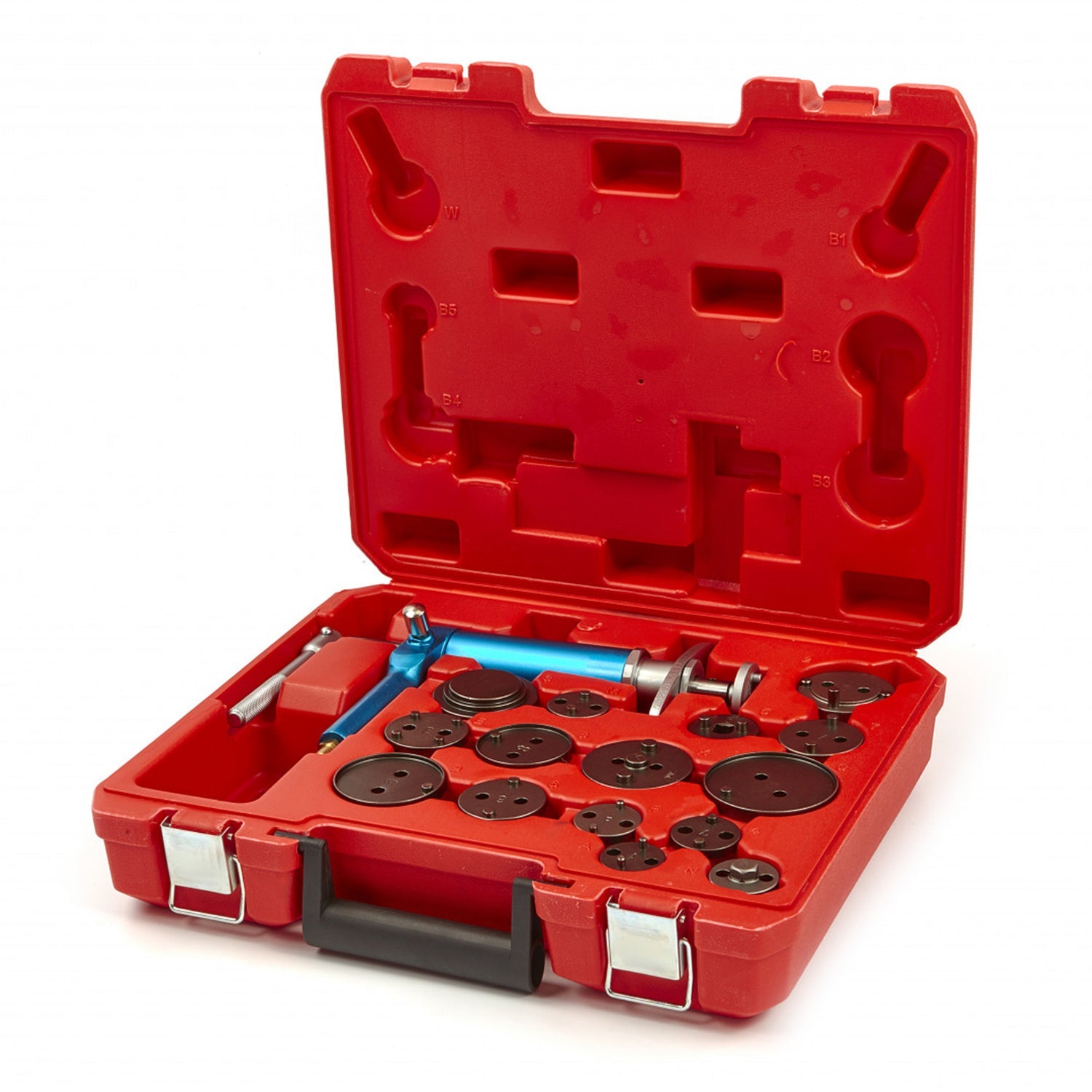 Pressa pneumatica per pistoncini freni ,kit 16 pezzi