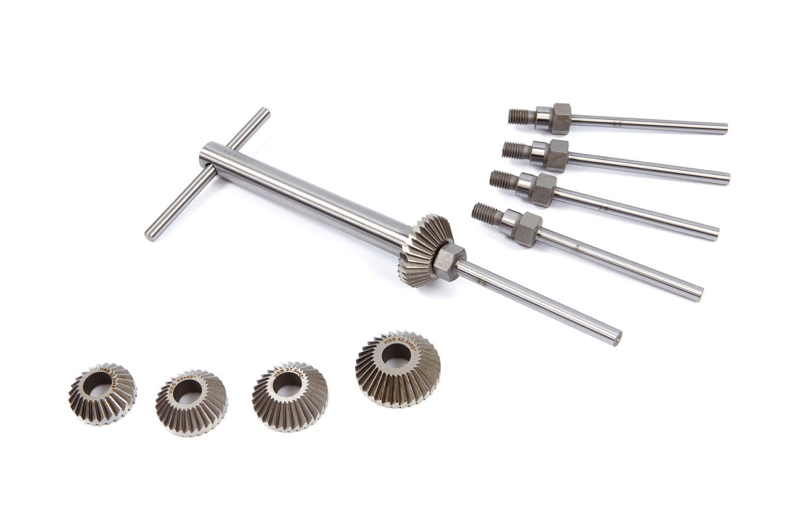 Serie di frese per valvole, 5 pz., taglierina per sedi valvole, strumenti per la riparazione auto