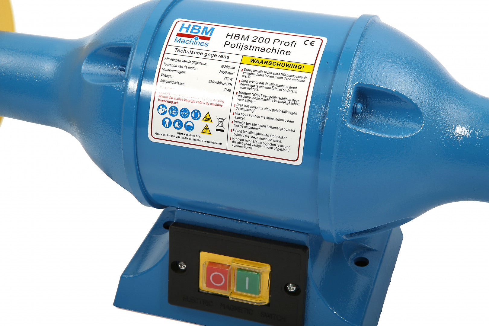Lucidatrice elettrica, 2950 giri/min, velocità regolabili, elettrica, platorello da 200 mm, per auto e mobili, Hbm