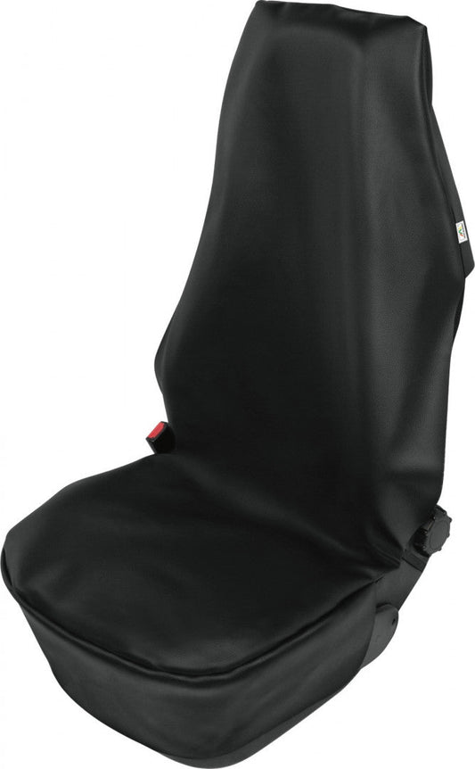 Coprisedile universale in pelle- coprisedile auto – coprisedile per officina, nero protezione