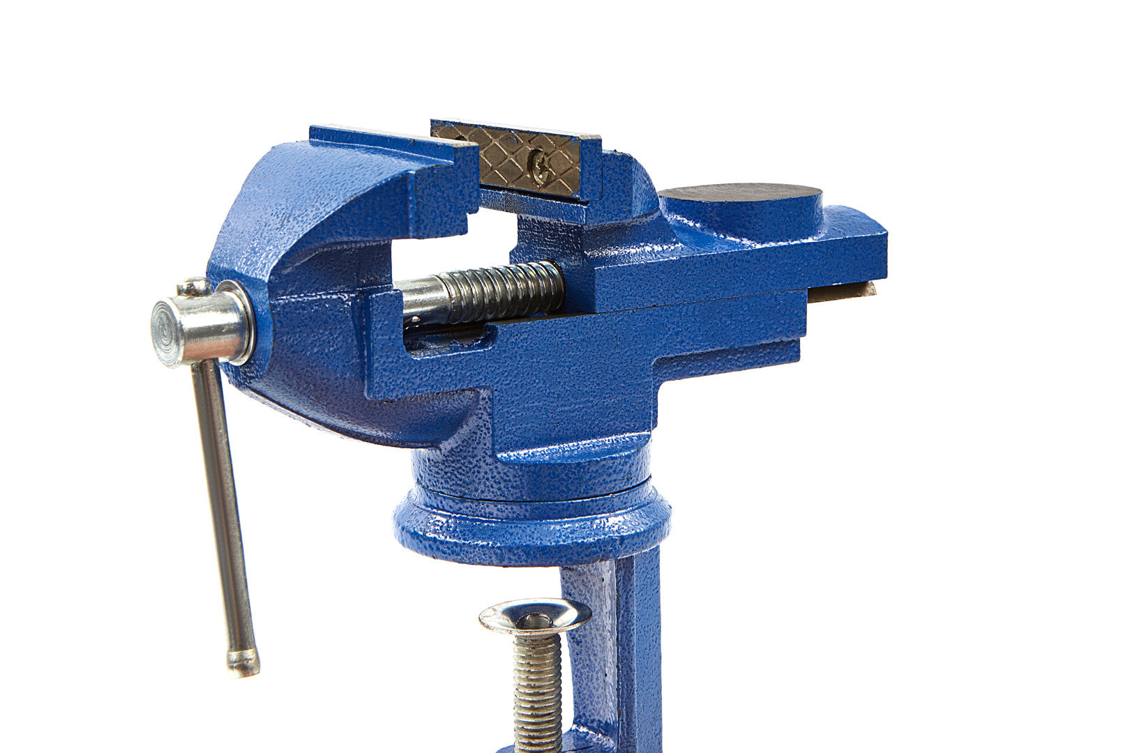 Morsa di precisione da banco con base girevole, morsa da banco rotante-girevole, per uso domestico commerciale da garage officina, morsa da banco apertura 60 mm