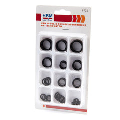 Automotive AC O-ring kit kit SAE e aria condizionata metrica O-ring assortimento set 50 pezzi per auto A/C compressore e sanitari professionali raccordi guarnizione riparazione