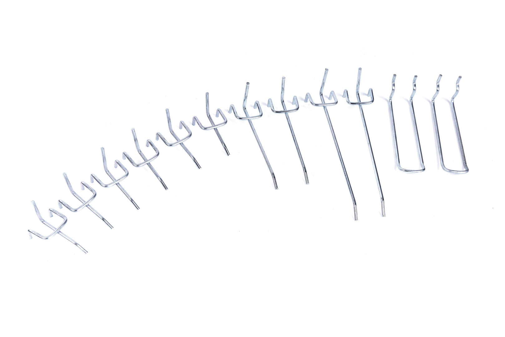 Portautensili a gancio per pannelli forati, per organizzare vari utensili, 12 ganci, ganci per pannello forato