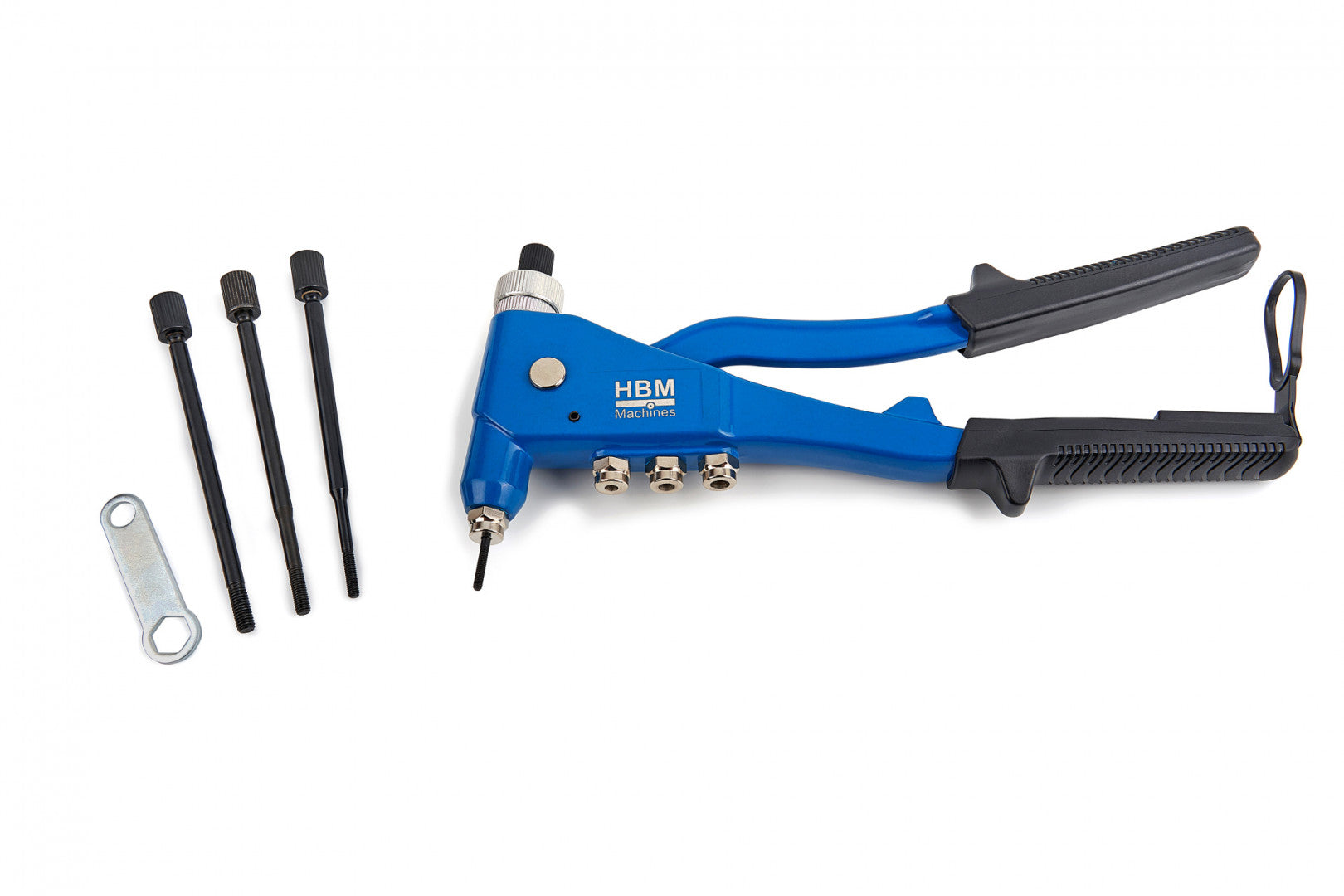 Rivettatrice a mano per inserti filettati M3-M6, rivettatrice manuale, set con 100 dadi per rivetti, Hbm Machines Olanda