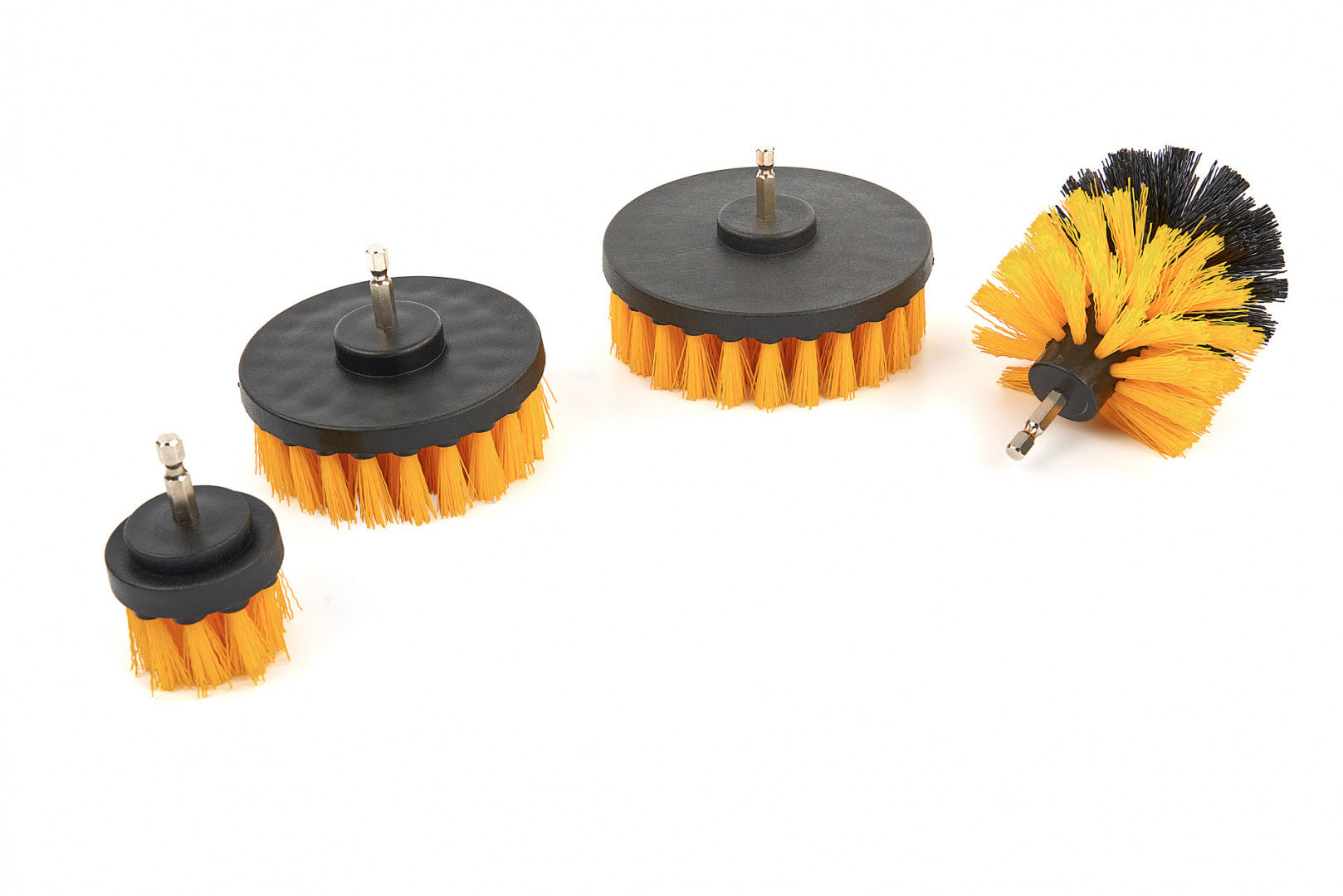 Set spazzole con adattatore per trapano elettrico, set di pulizia con setola rigide, 4 pezzi