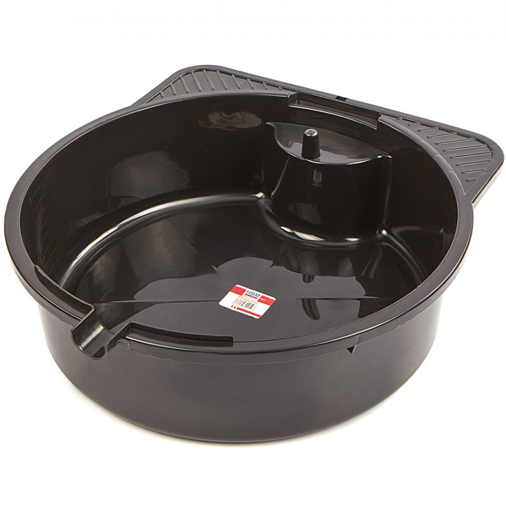 Vaschetta recupero liquidi professionale per cambio olio auto, vaschetta di raccolta universale multiuso resistente, per uso universale e officina, bacinella raccolta, 8 l Hbm Machines Olanda