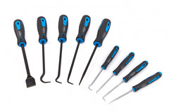 Set di ganci e plettri di precisione, estrattore per guarnizioni olio auto, rimozione guarnizione O-ring, rimuovere facilmente tubi, guarnizioni, ganci di prelievo, estrattore di guarnizioni di tenuta dell'olio dell'anello di tenuta dell'auto, 9 pezzi Hbm