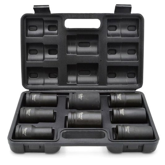 Set bussole a impatto 3/4" pollice, 17-32 mm bussole-boccole a impulsi profonde 8 pz, per riparazioni auto e cambio gomme